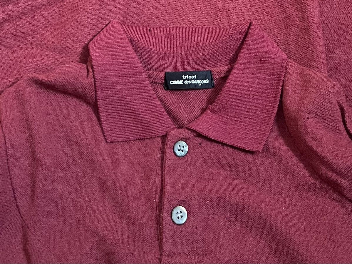 Comme des Garcons TAX FREE 🇺🇸 cdg homme AD96 asymetric longsleeve polo shirt Size US S / EU 44-46 / 1 - 2 Thumbnail