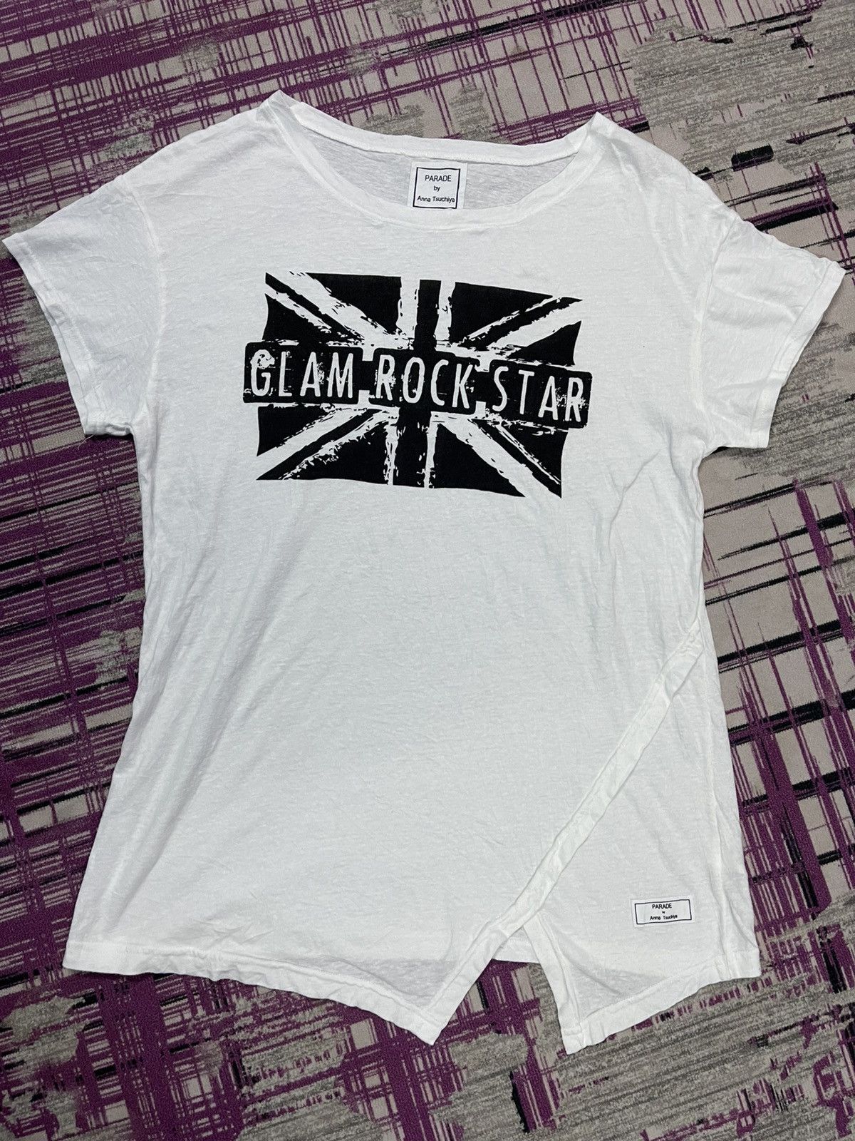 Japanese Brand VINTAGE PARADE BY ANNA TSUCHIYA ROCK STAR FLAG VERY RARE Size L / US 10 / IT 46 - 1 Thumbnail