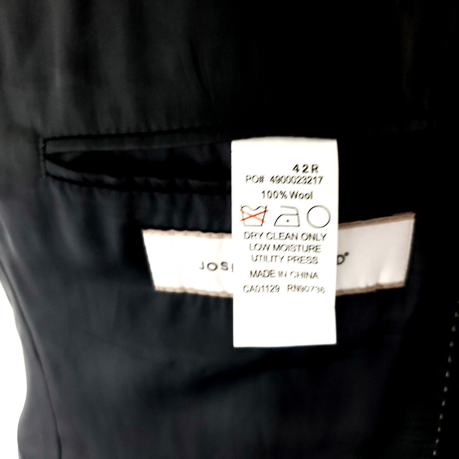 Joseph Abboud Joseph Abboud Wool 2 Button Blazer 40R Or Slim Fit 42R Gray Size 40R - 8 Thumbnail