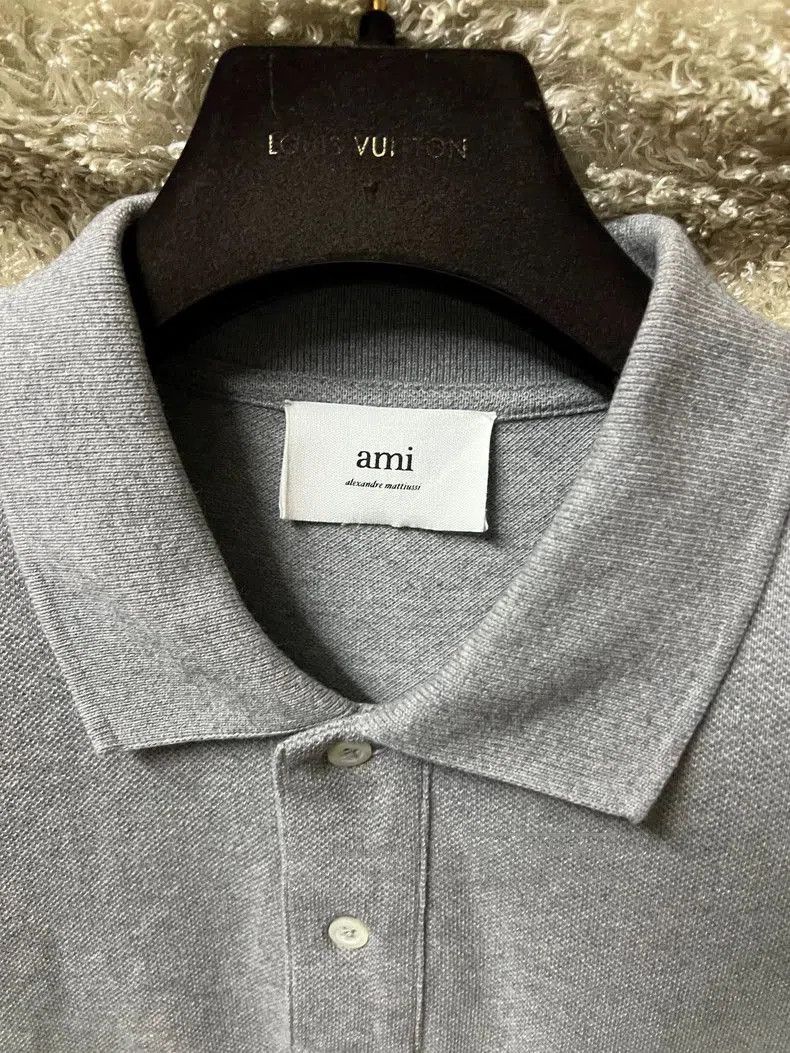 AMI AMI Men's Short Sleeve Polo Shirt. Size US XL / EU 56 / 4 - 3 Thumbnail