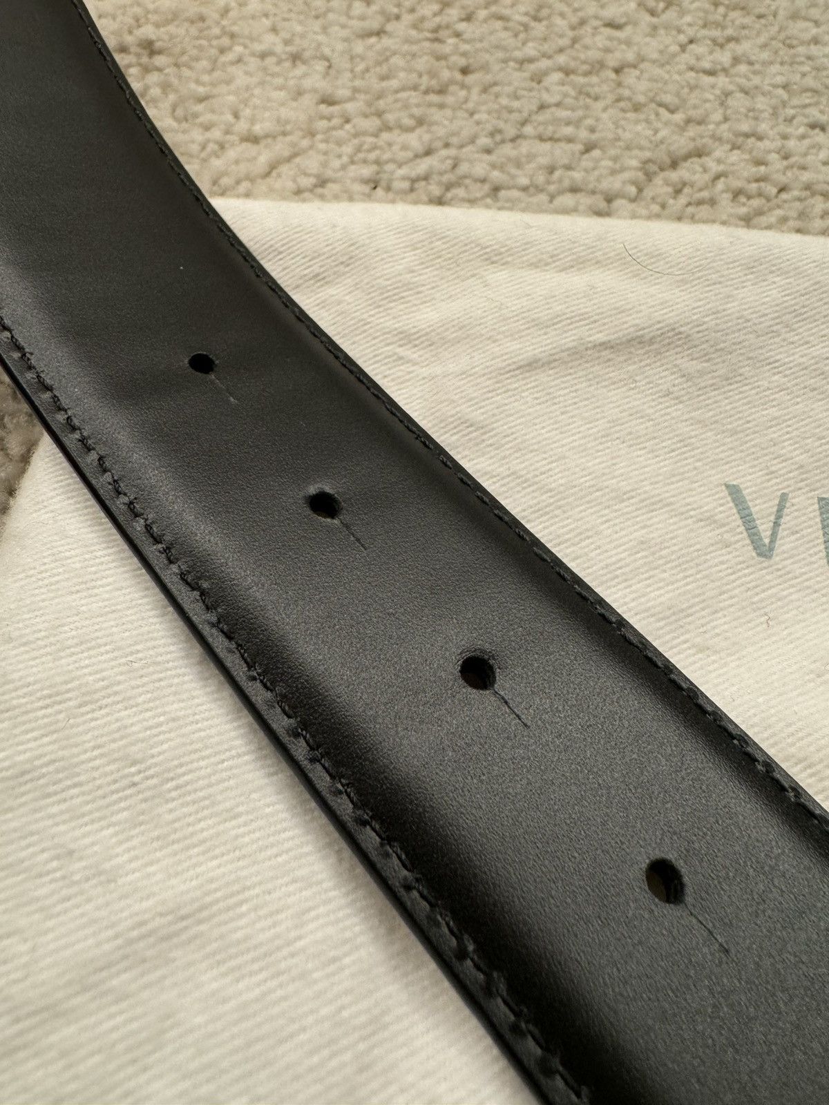Designer × Versace × Vintage ⚜️ Versace Reversible Baroque Black Belt Size 34 - 10 Thumbnail