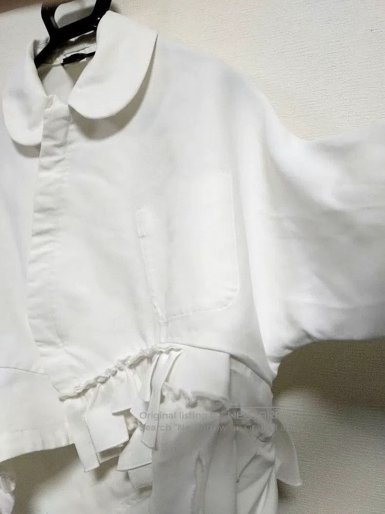 Comme des Garcons Comme Des Garcons White vintage lace design sense top Size XS / US 0-2 / IT 36-38 - 4 Thumbnail