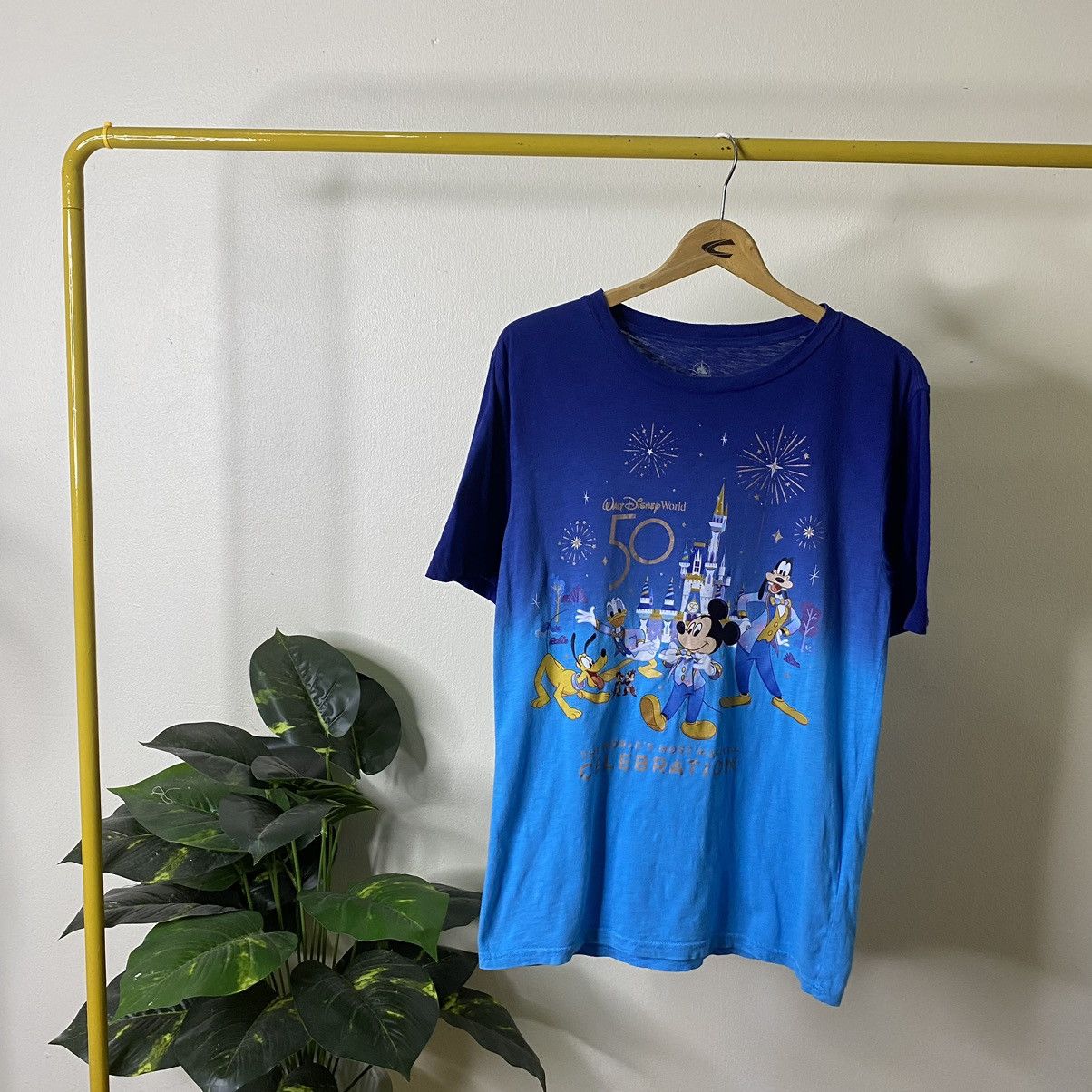 Disney × Vintage Y2K Walt Disney World 50th Anniversary Two Tone Tee Size US S / EU 44-46 / 1 - 1 Thumbnail
