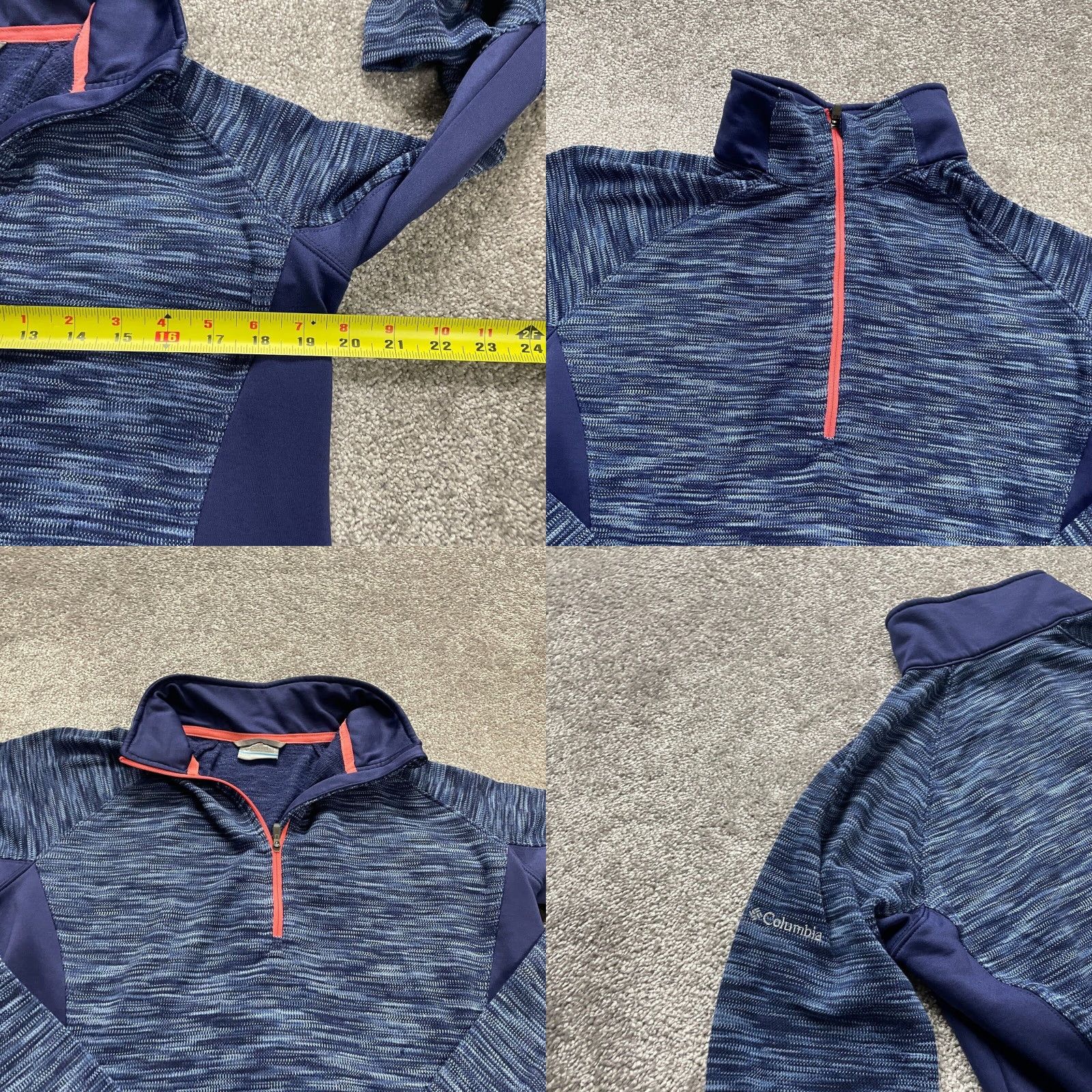 Vintage Columbia Optic Got It Active Jacket Womens Large Blue 1/4 Zip High Neck Running Size L / US 10 / IT 46 - 8 Thumbnail