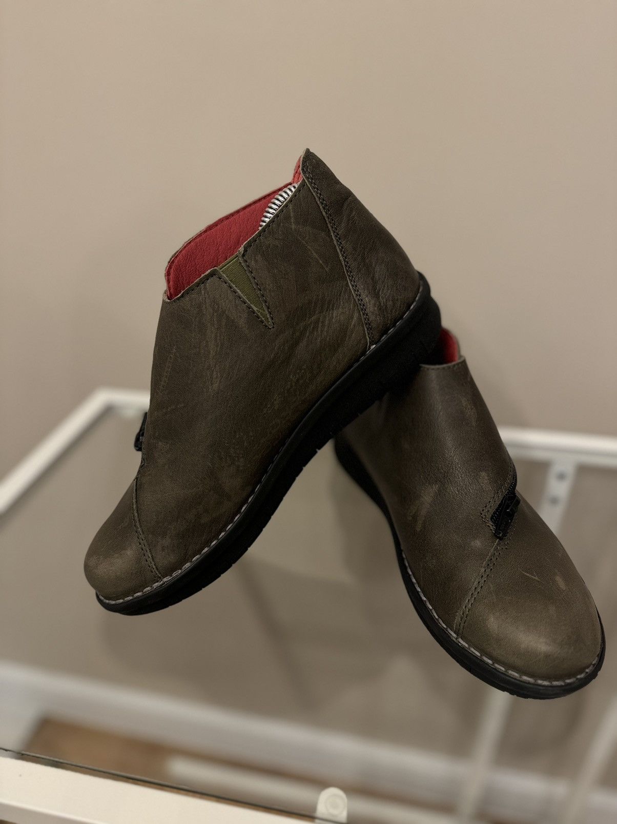 Vintage Jungla made in Spain leather boots shoes Size US 7 / IT 37 - 6 Thumbnail