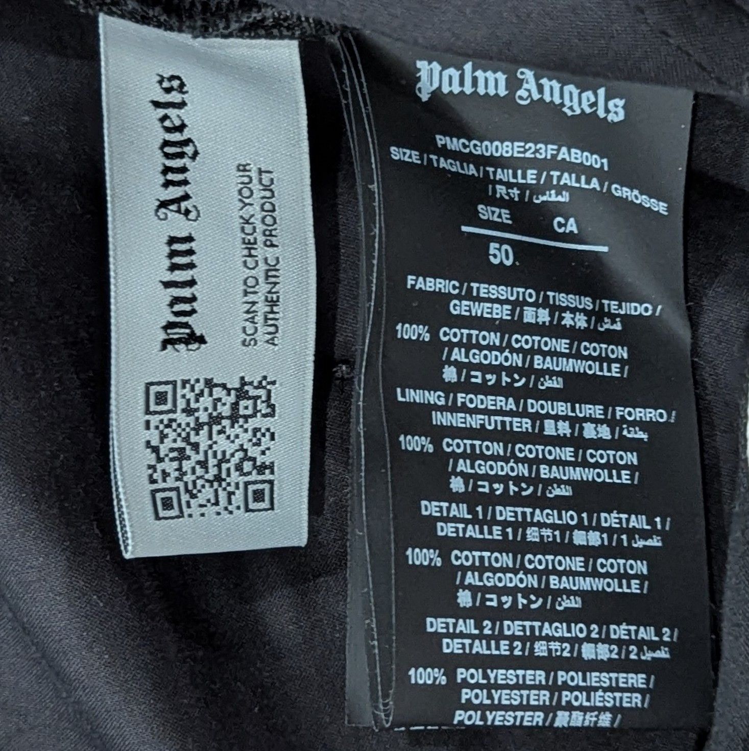 Palm Angels Palm Angels Sartorial Chino Pants Black/Off-White 50 US 34 Size US 34 / EU 50 - 7 Thumbnail