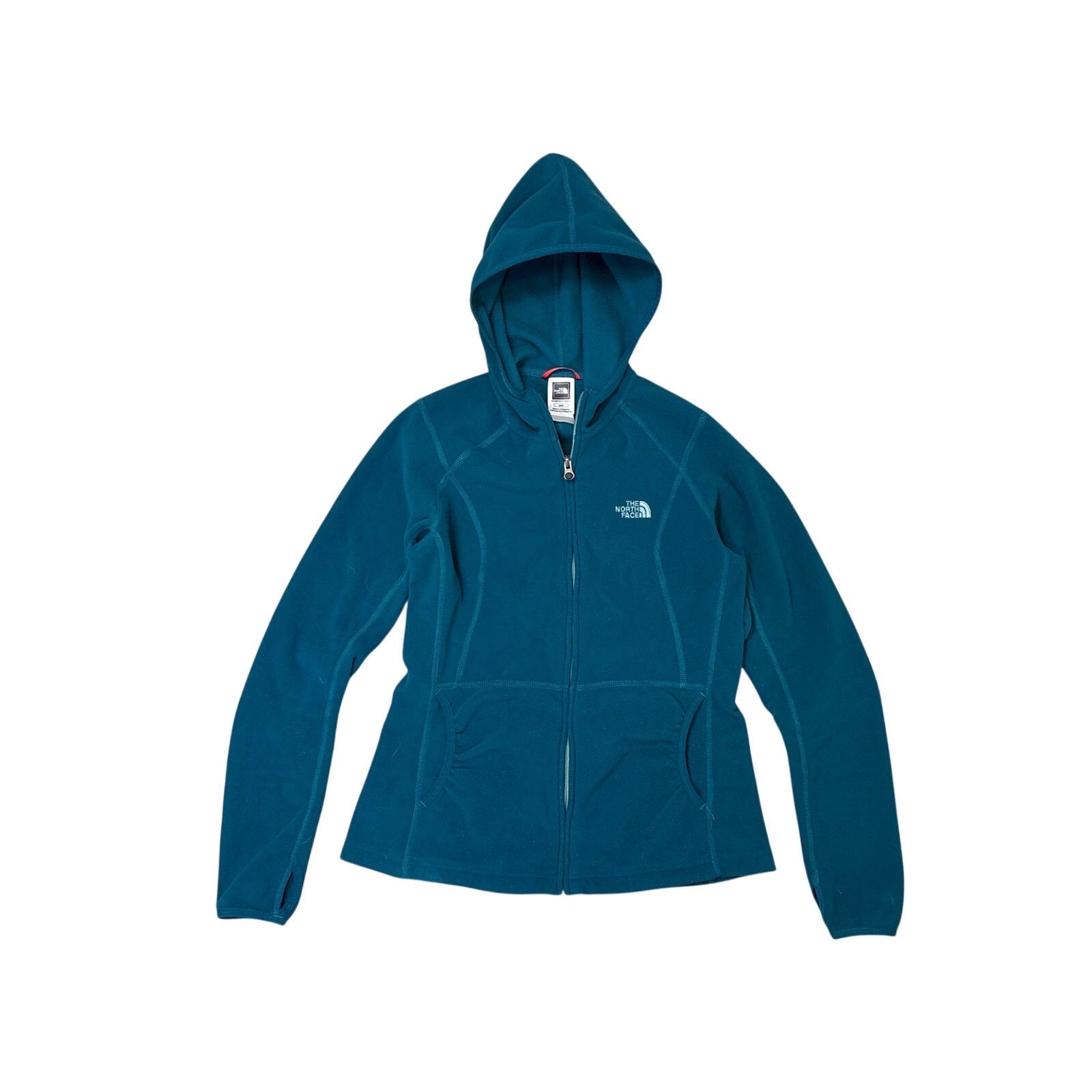 The North Face The North Face Teal full zip hooded polartec classic fleece Size M / US 6-8 / IT 42-44 - 1 Thumbnail