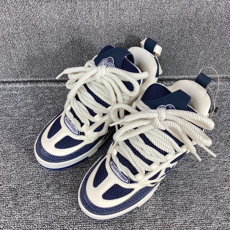 Louis Vuitton Louis Vuitton Blue White Skate Shoes - dmc Size US 5 / EU 37 - 1 Thumbnail