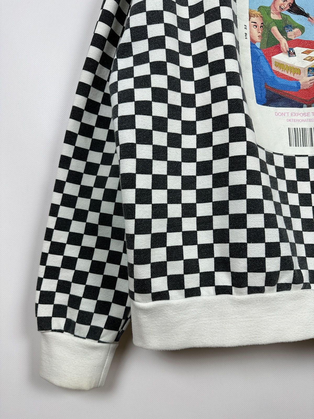 Vintage Childish Checkered Oversized Skateboard Hoodie Size US L / EU 52-54 / 3 - 20 Thumbnail