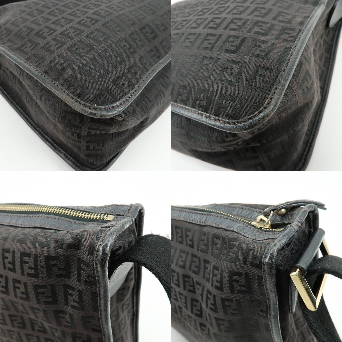 Fendi Fendi Zucchino Shoulder Bag Brown Size ONE SIZE - 5 Thumbnail
