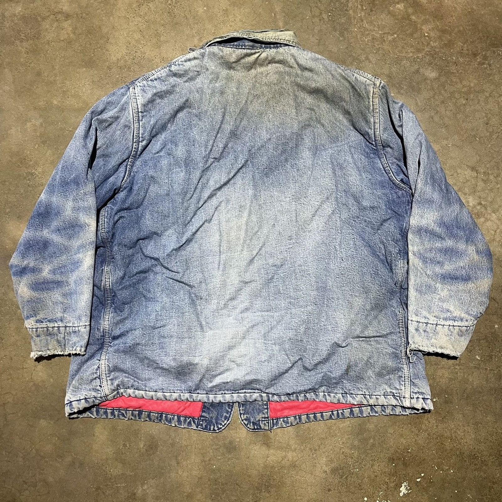 Vintage Vintage 60s 70s OshKosh Blue Faded Denim Chore Jacket Size US XL / EU 56 / 4 - 5 Thumbnail
