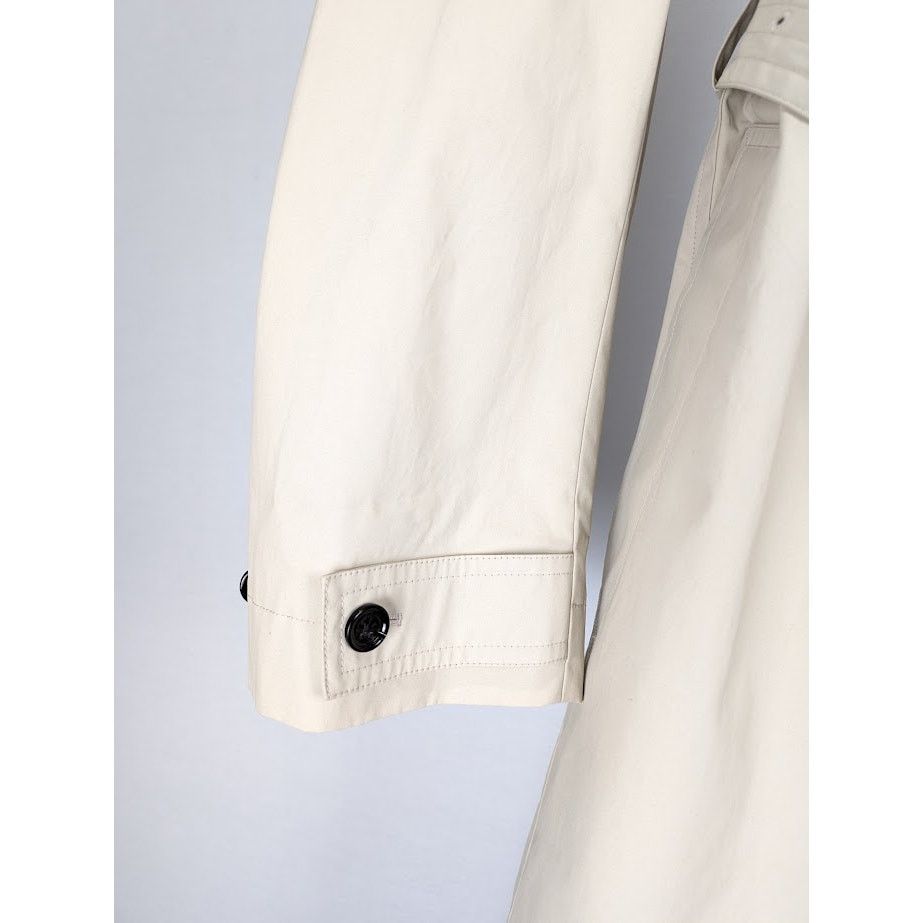 Bottega Veneta o1rshd1 Cotton Double Sided Trench Coated in Birch Size US L / EU 52-54 / 3 - 4 Thumbnail