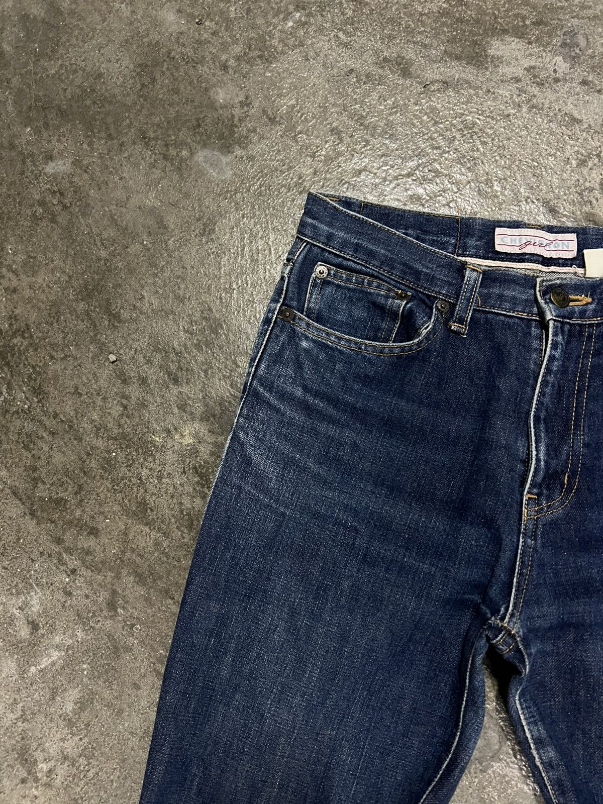 Japanese Brand 💥Flare💥Vintage 90’s Chevignon Distress Jean Size US 28 / EU 44 - 8 Thumbnail
