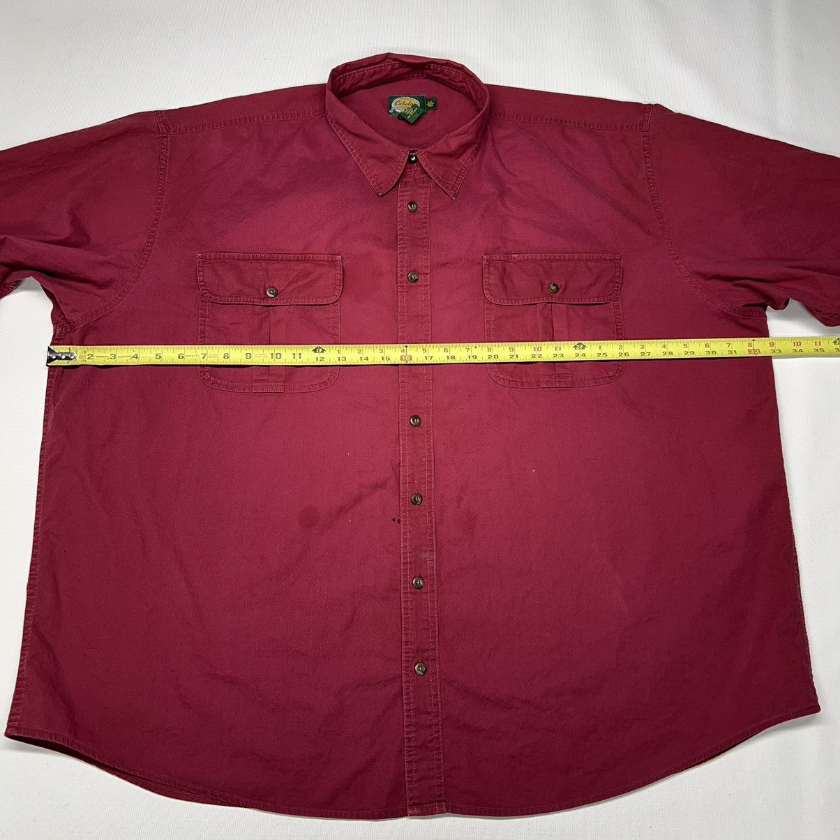 Cabelas Cabelas Button Up Shirt Red Long Sleeve Button Outdoor Gear Size US XXL / EU 58 / 5 - 18 Thumbnail