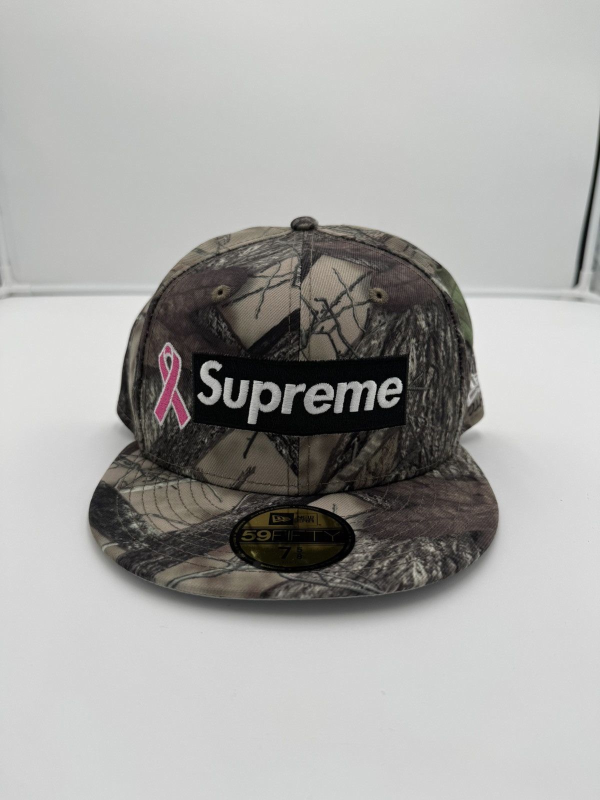 Supreme Supreme Breast Cancer Awareness Box Logo New Era Fall Camo Size ONE SIZE - 2 Thumbnail