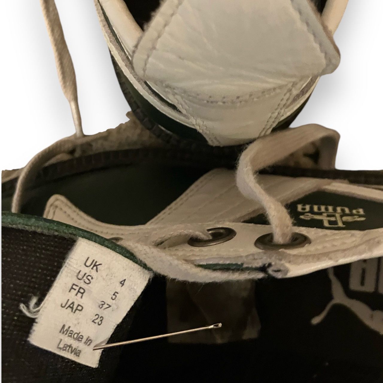 Puma Ultra Rare 80s Vintage Green Puma Archive Leather Boots Size US 5 / IT 35 - 11 Thumbnail