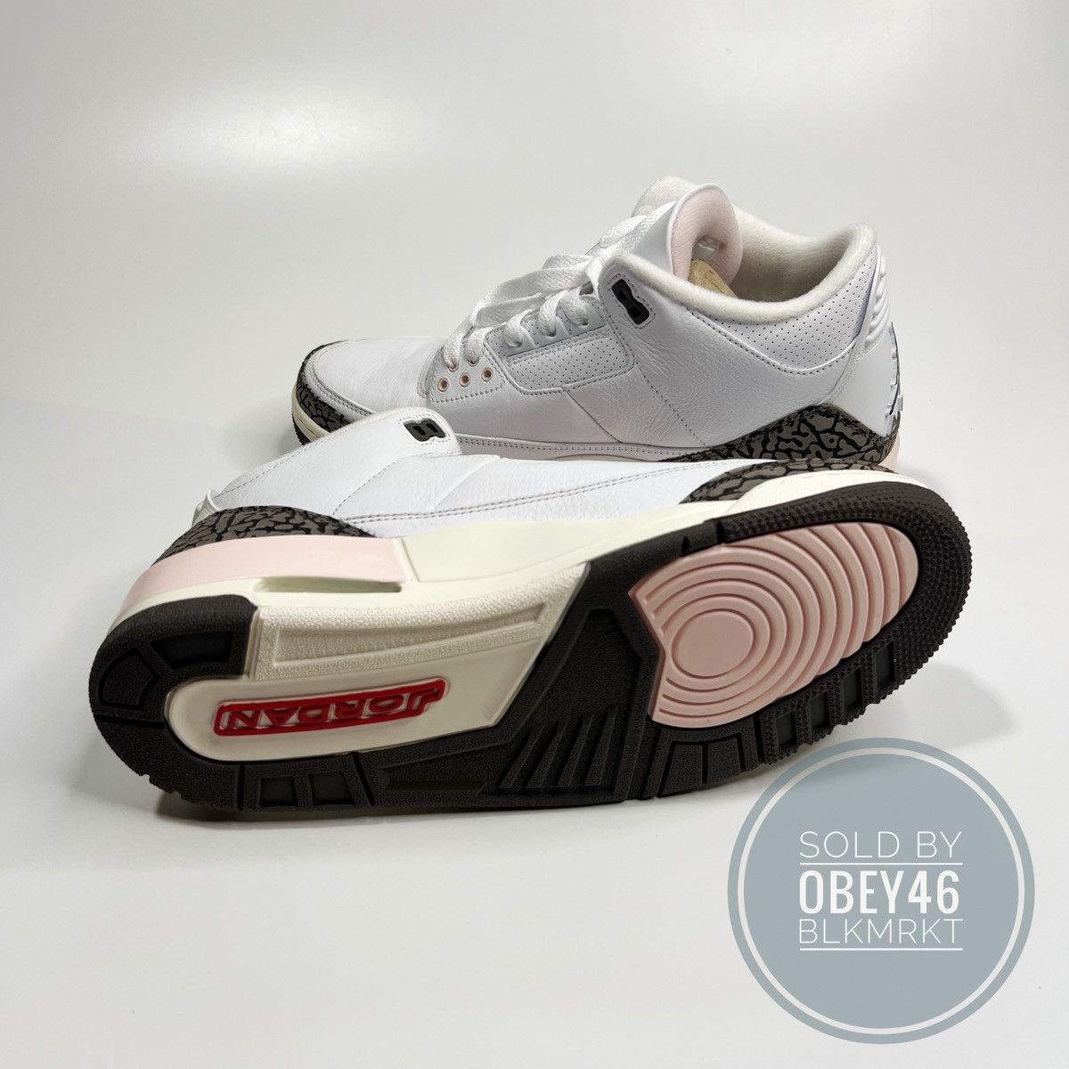 Jordan Brand Air Jordan 3 Retro Neapolitan White Dark Mocha 9.5 Size US 9.5 / EU 42-43 - 6 Thumbnail