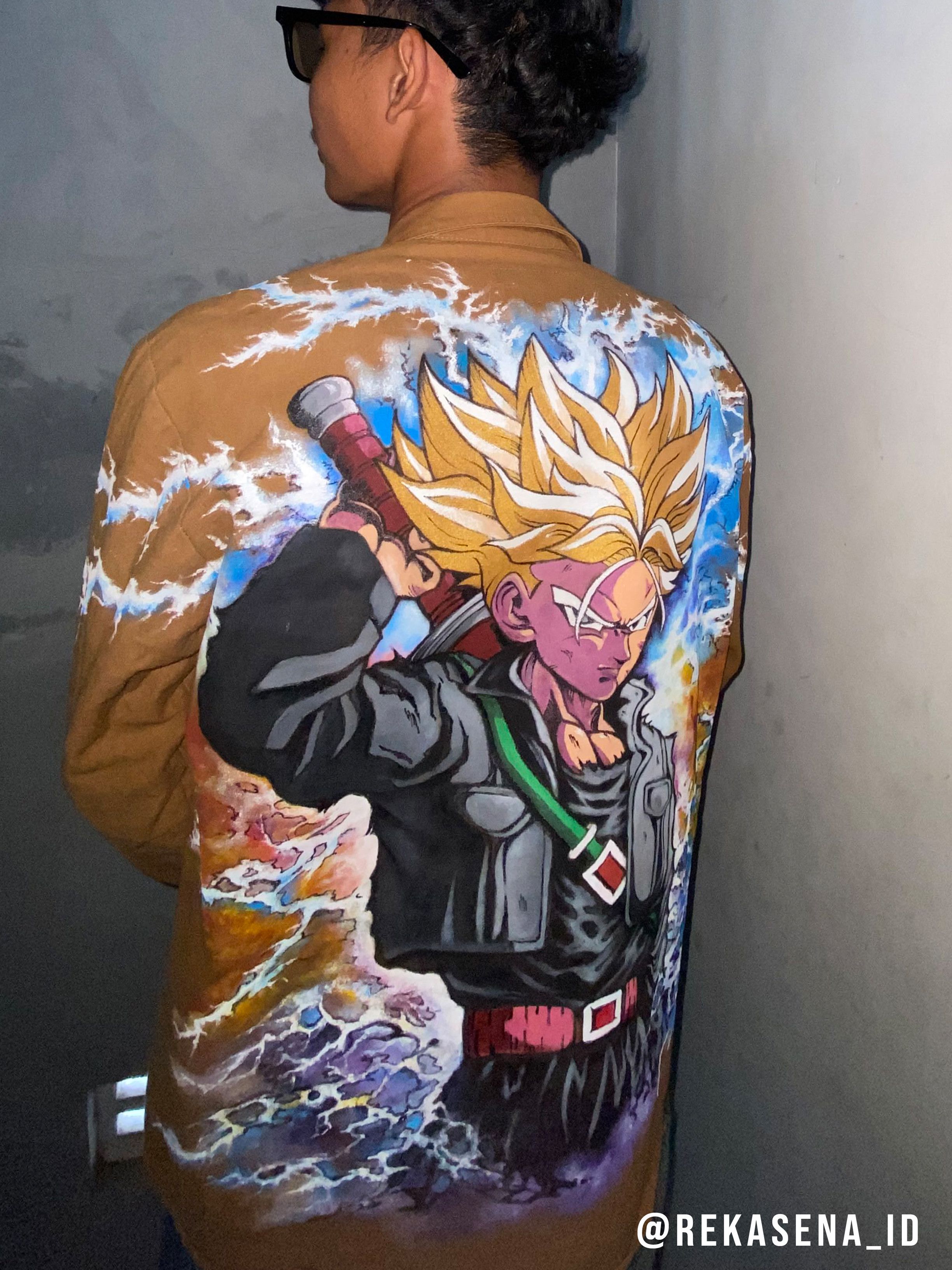 Other Custom jacket Goku hand painting Size US S / EU 44-46 / 1 - 2 Thumbnail