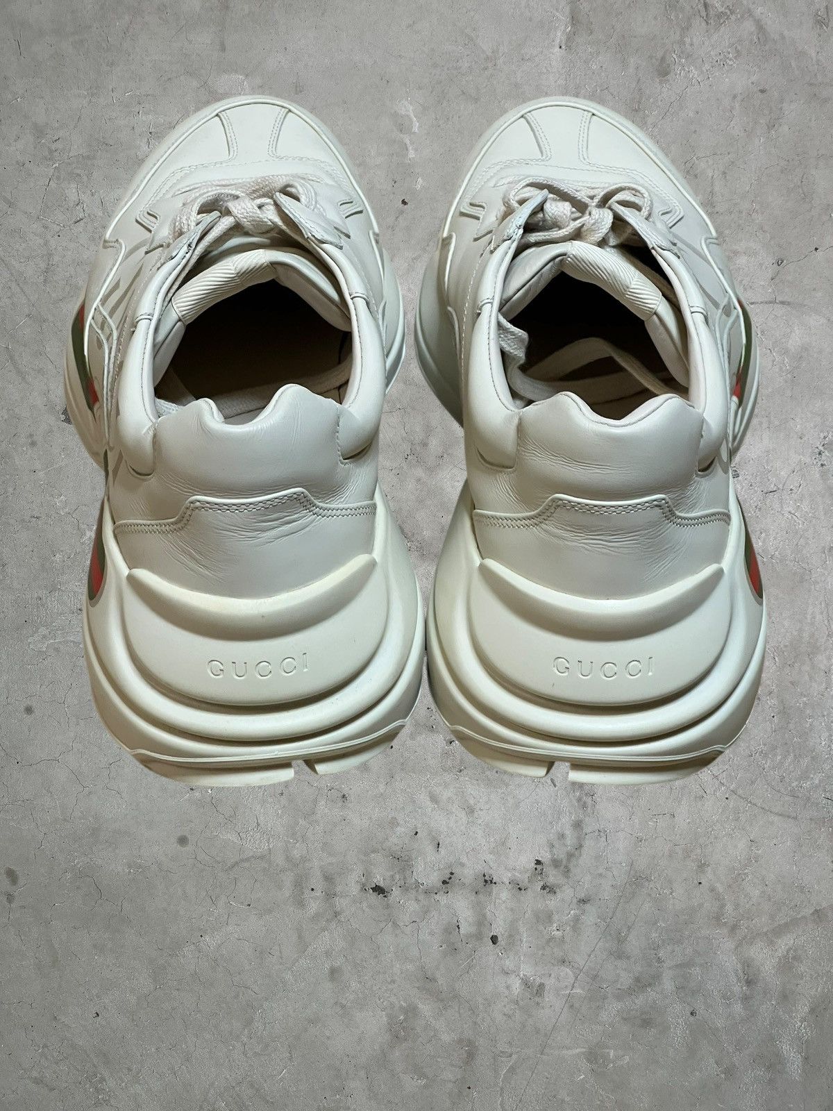 Gucci Gucci Rhyton Leather Sneakers Size US 12 / EU 45 - 7 Thumbnail