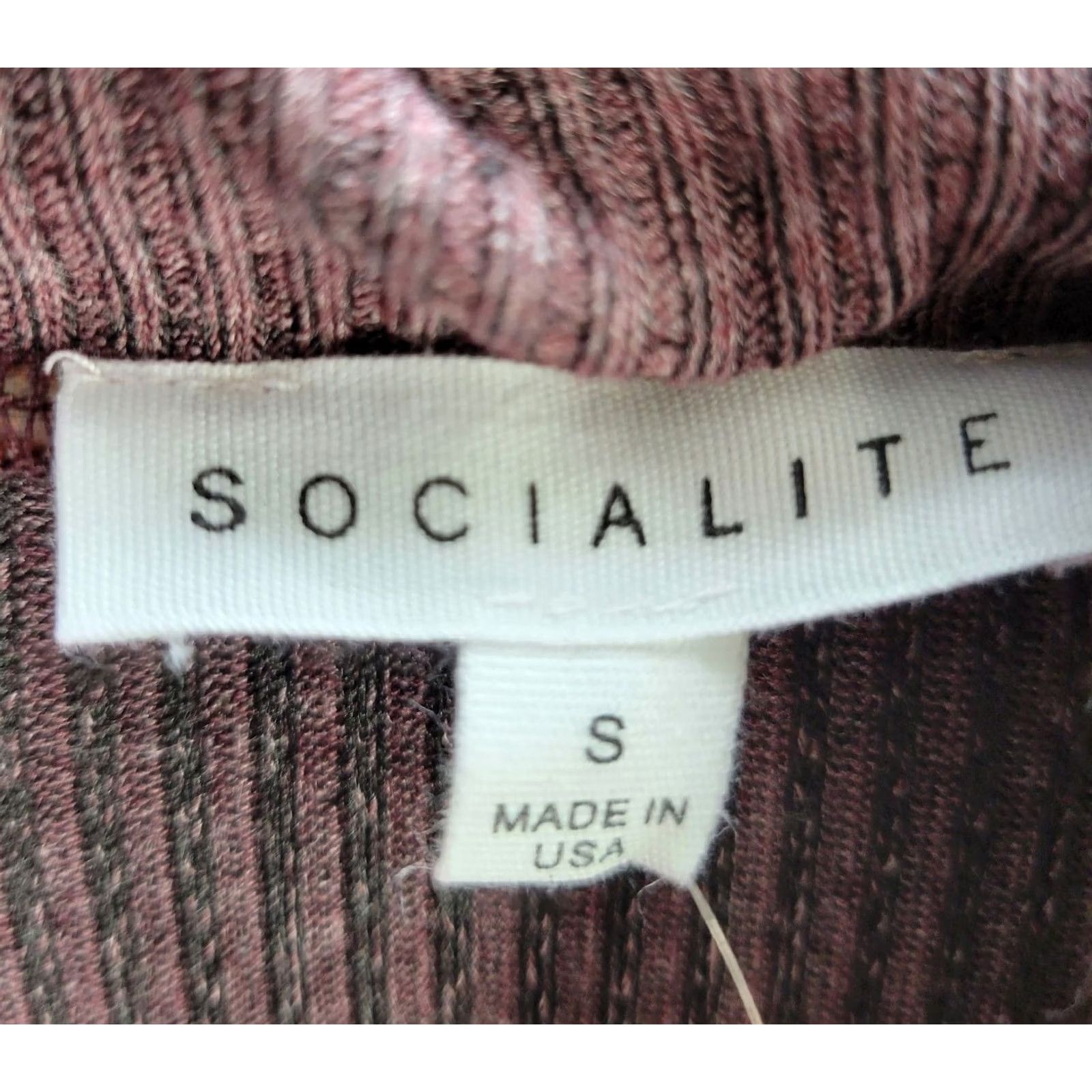 Vintage SOCIALITE Shirt Dress Burgundy Cowl Neck Mini Shift Long Sleeve NWT Sz S Womens Size S / US 4 / IT 40 - 3 Thumbnail