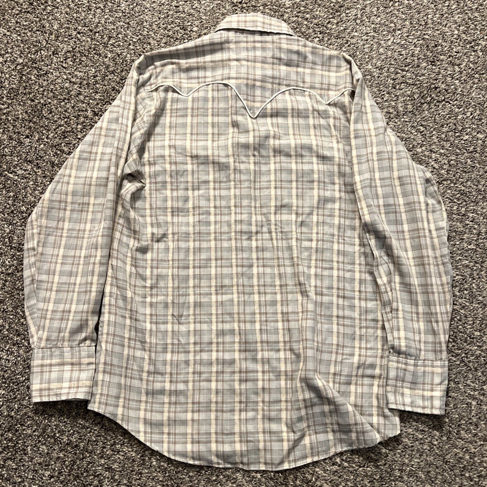 Armani VINTAGE Kenny Rogers Western Shirt Mens M Plaid Red Karman Pearl Snap Button-Up Collection Western Casual Size US M / EU 48-50 / 2 - 7 Thumbnail