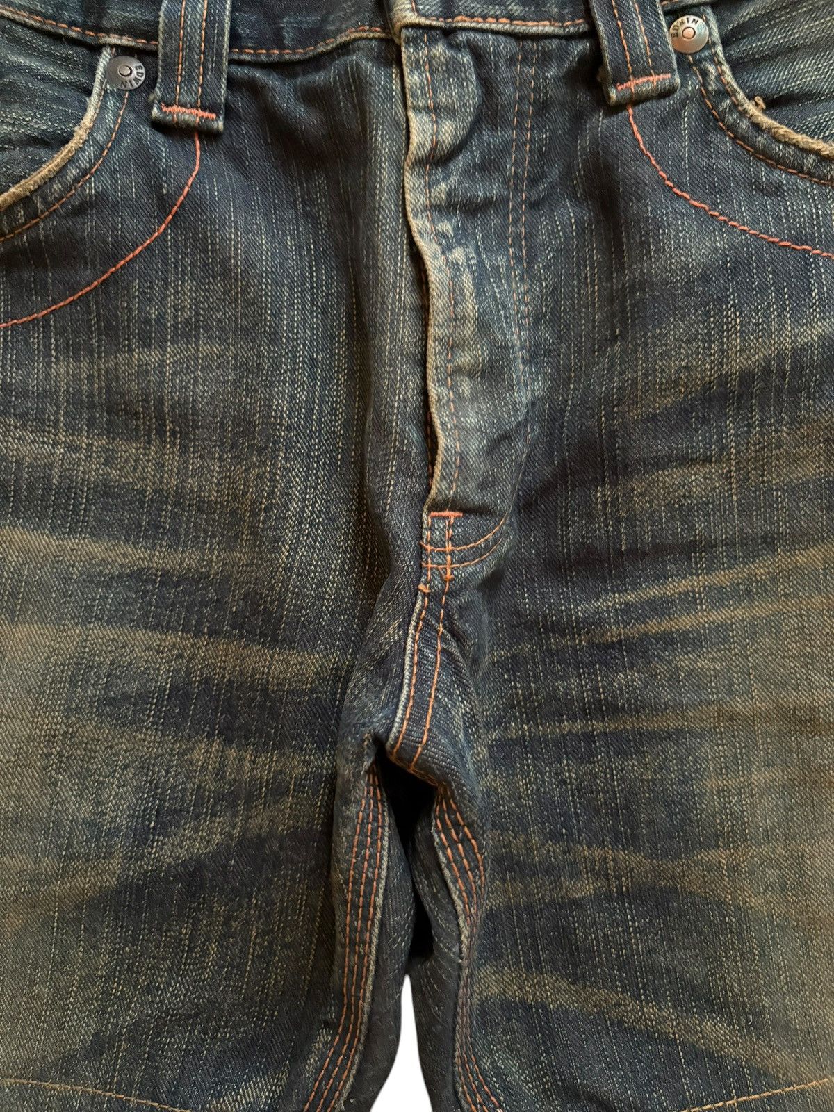 Edwin SALES🔥Exclusive Vintage Edwin Rusty Mud Wash Jean Shorts Size US 34 / EU 50 - 7 Thumbnail