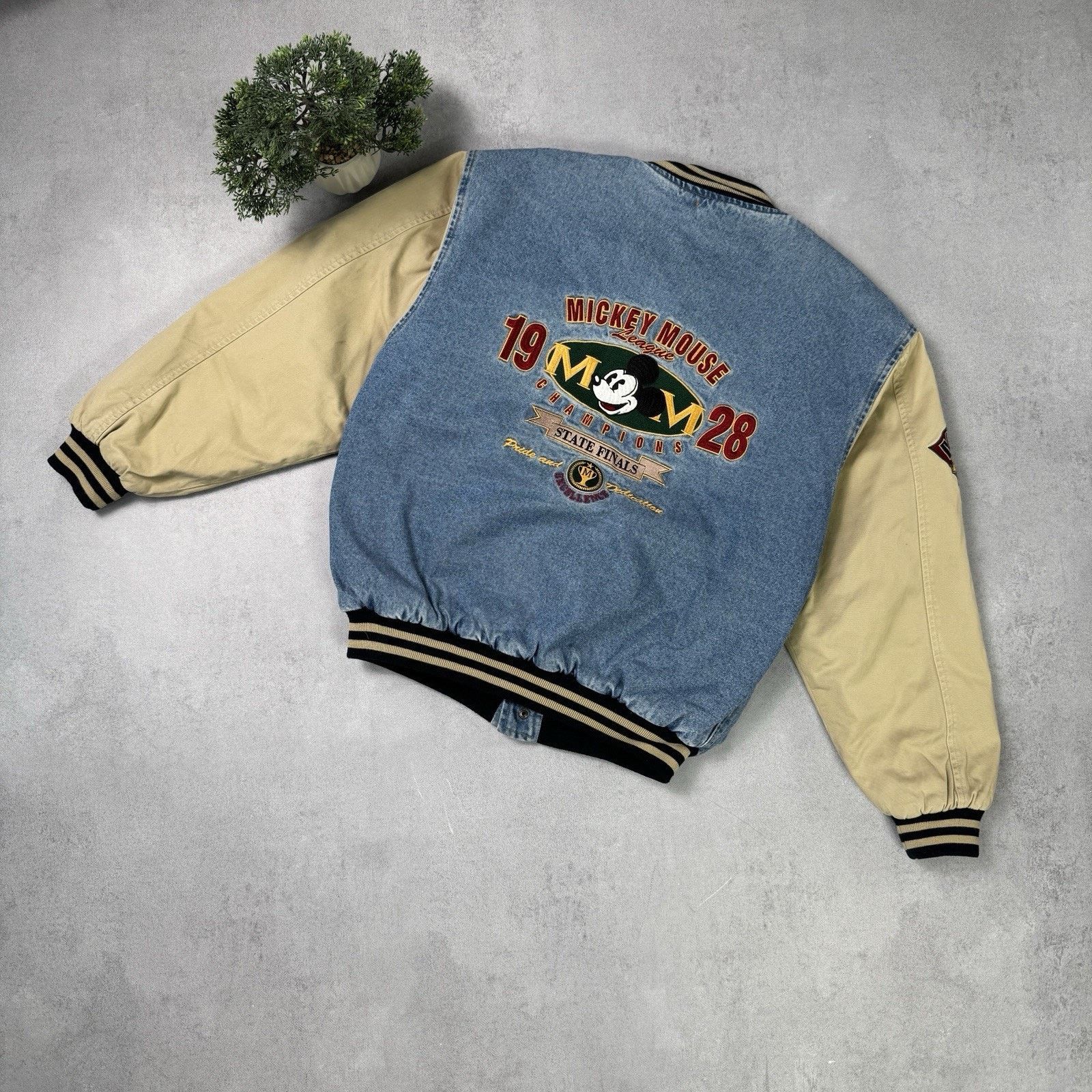 Disney Vintage Disney Mickey Mouse 1928 Xxxtentacion Style Denim Size US M / EU 48-50 / 2 - 1 Thumbnail