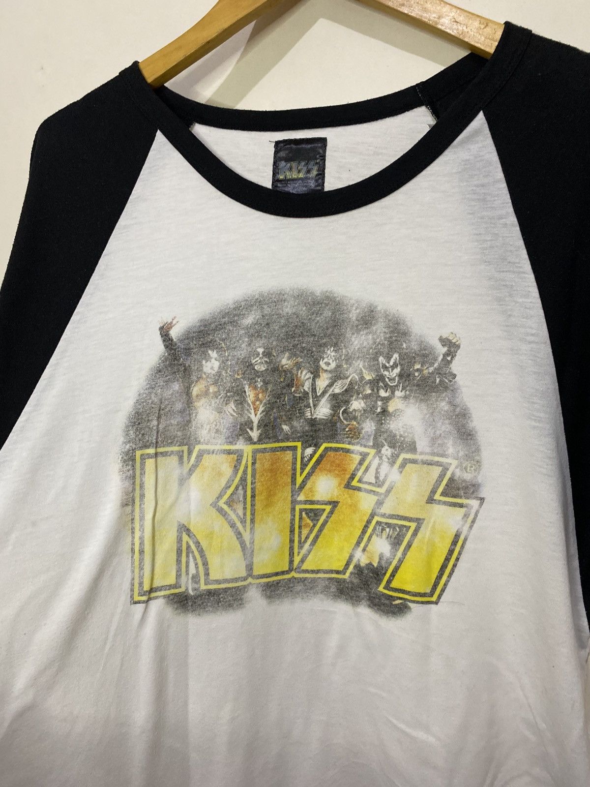 Band Tees × Japanese Brand × KISS KISS Raglan Shirt Size L / US 10 / IT 46 - 3 Thumbnail