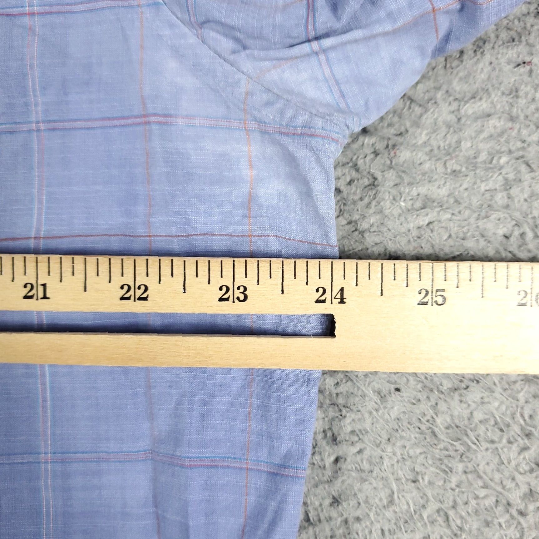 Original Penguin Original Penguin Blue Plaid Button-Up Shirt Mens XL Long Sleeve Casual Size US XL / EU 56 / 4 - 7 Thumbnail