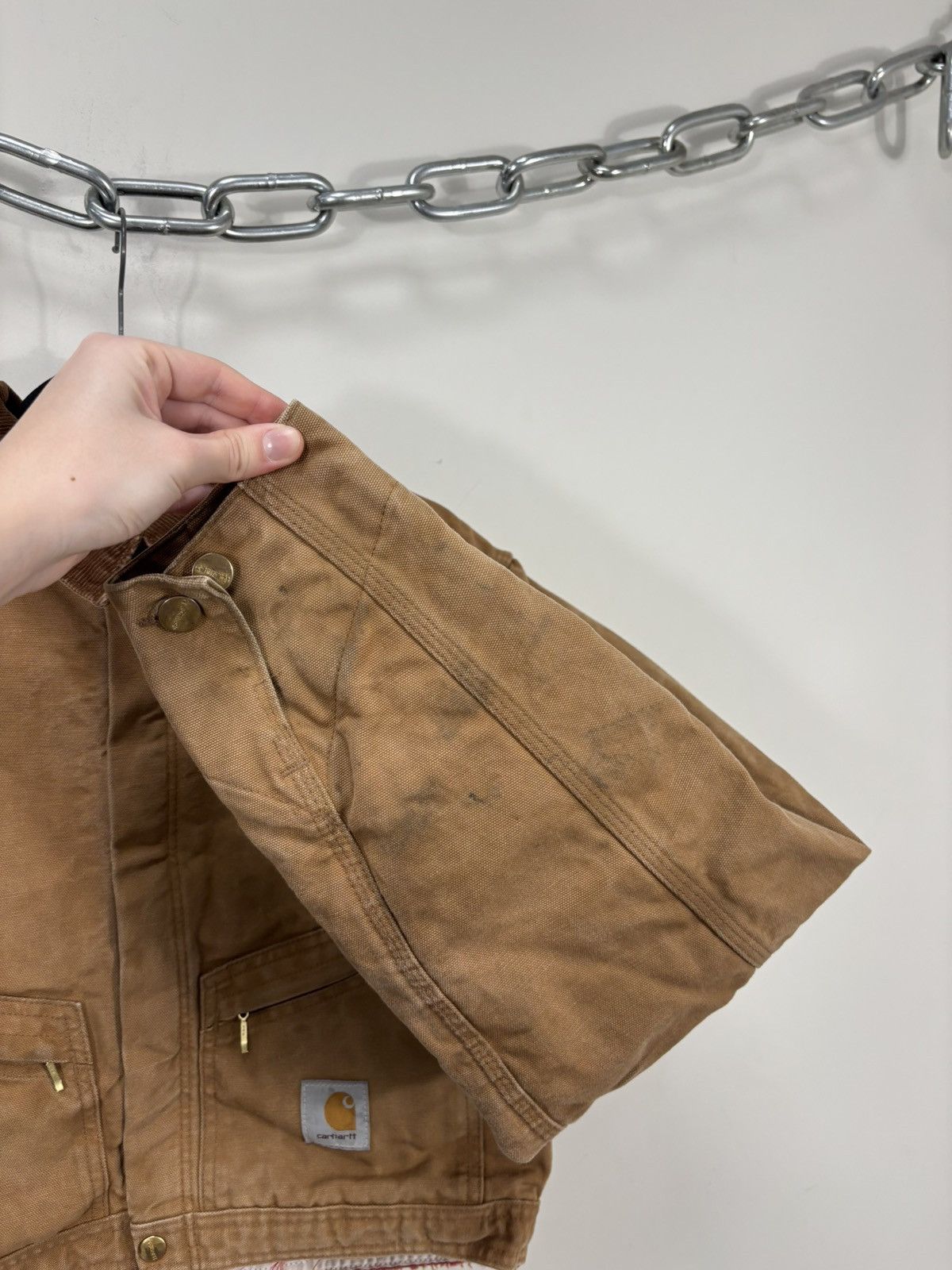Carhartt Vintage Carhartt Workwear Orange/Brown Boxy Cropped Jacket Size US M / EU 48-50 / 2 - 10 Thumbnail