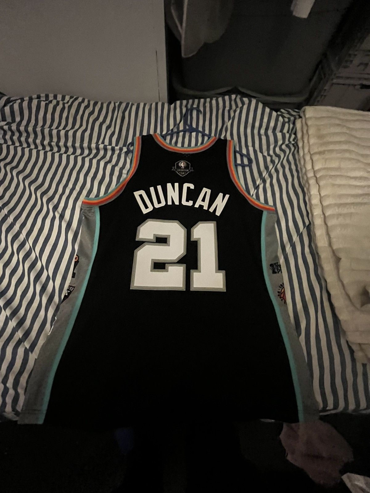 Mitchell & Ness Mitchell & Ness Tim Duncan HOF retirement Jersey Size US XL / EU 56 / 4 - 2 Thumbnail