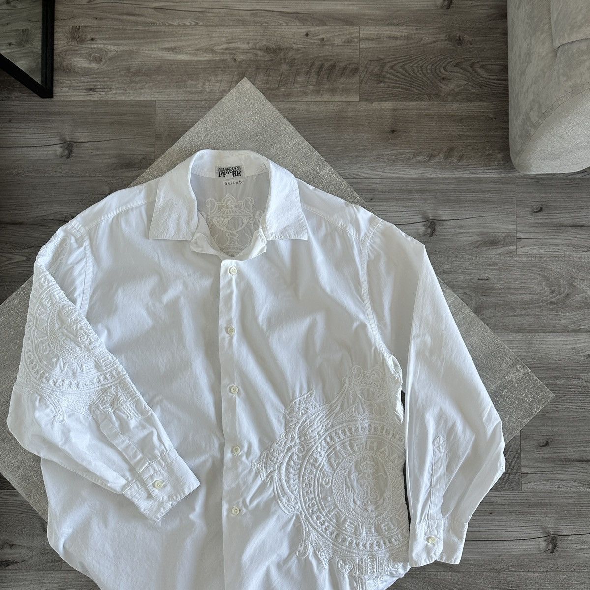 Gianfranco Ferre Vintage 90s Gianfranco Ferre Embroidered monogram shirt y2k Size US M / EU 48-50 / 2 - 3 Thumbnail