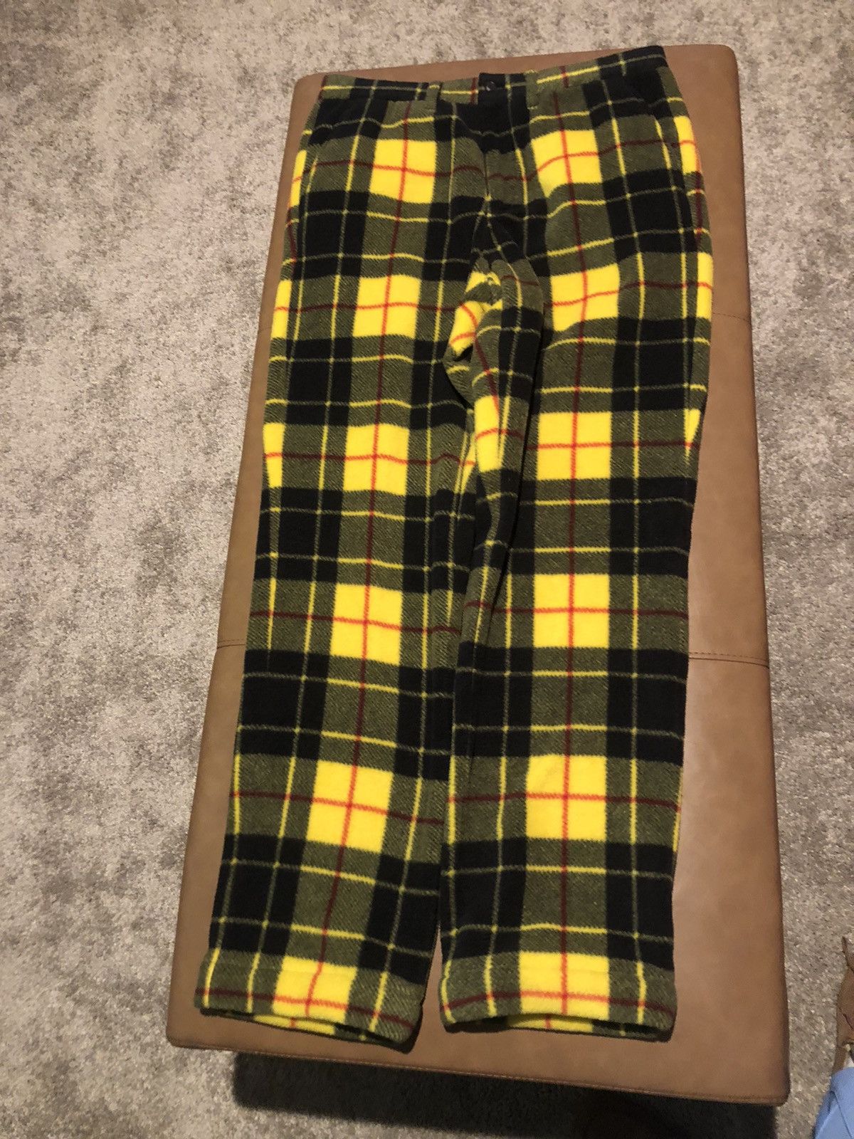 image of Palace Ralph Laurent Chino Pants in Black/Yellow, Men's (Size 32)