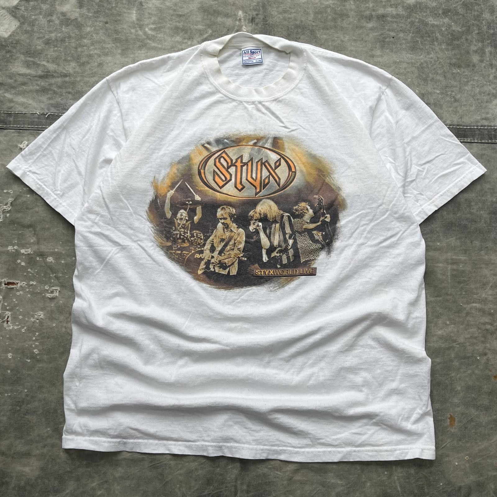All Sport × Band Tees × Vintage Vintage Y2K 2002 Styx Northern Exposure Tour Rock Band Shirt Size US XL / EU 56 / 4 - 1 Thumbnail
