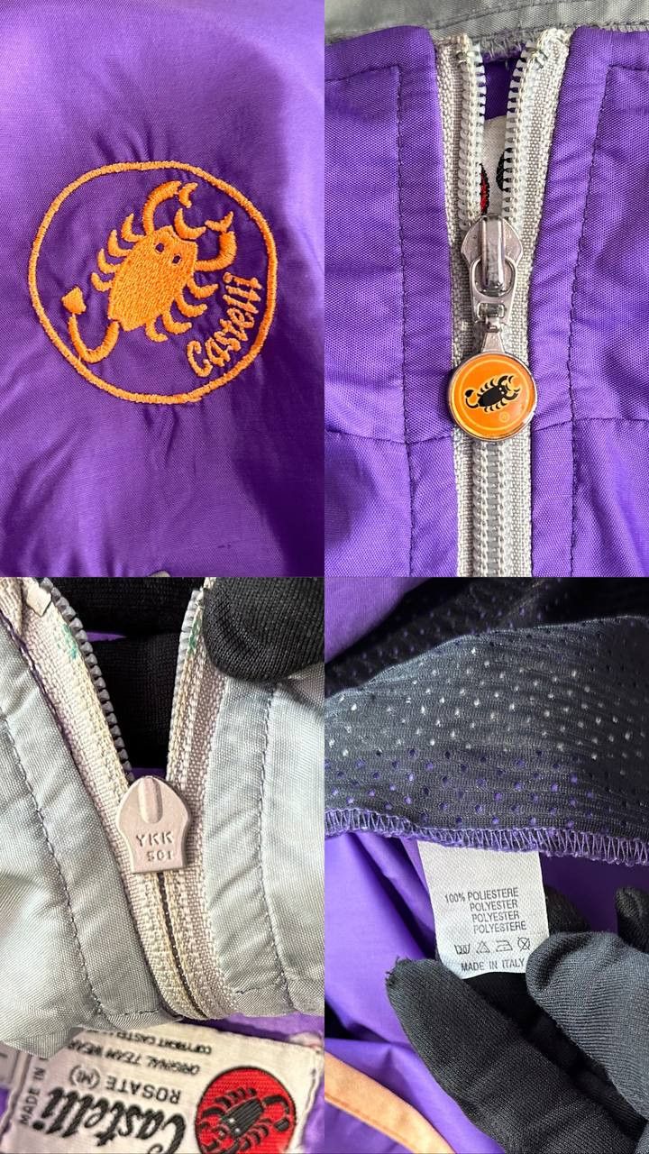 Vintage Castelli Rosate Cycling Jacket vintage Windbreaker anorak Size US L / EU 52-54 / 3 - 2 Thumbnail