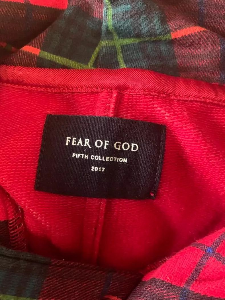 Fear of God Fear of God Red plaid hoodie Size US M / EU 48-50 / 2 - 3 Thumbnail