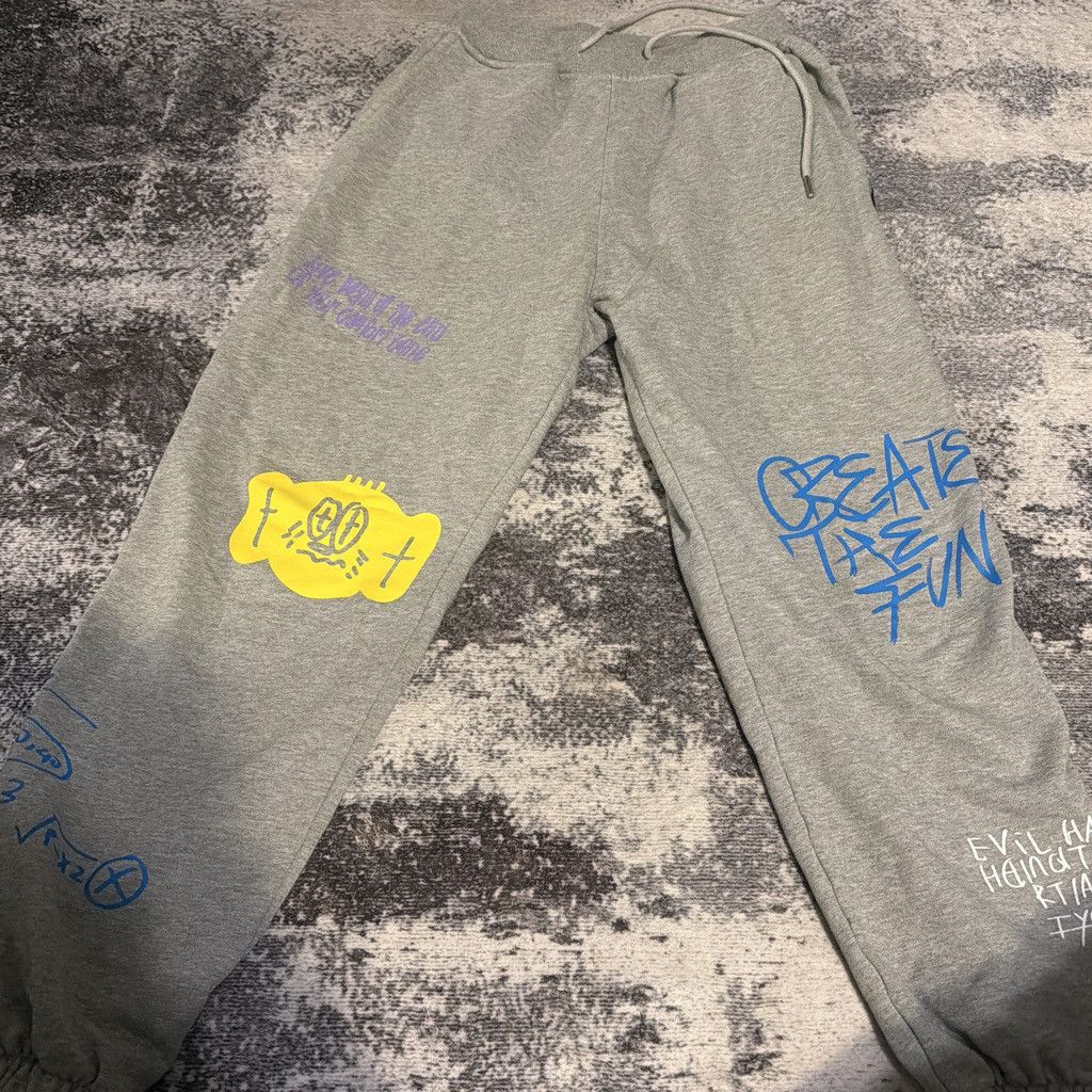 TAKA Original Taka original Grey + yellow graphic sweatpants Size US 29 - 3 Thumbnail