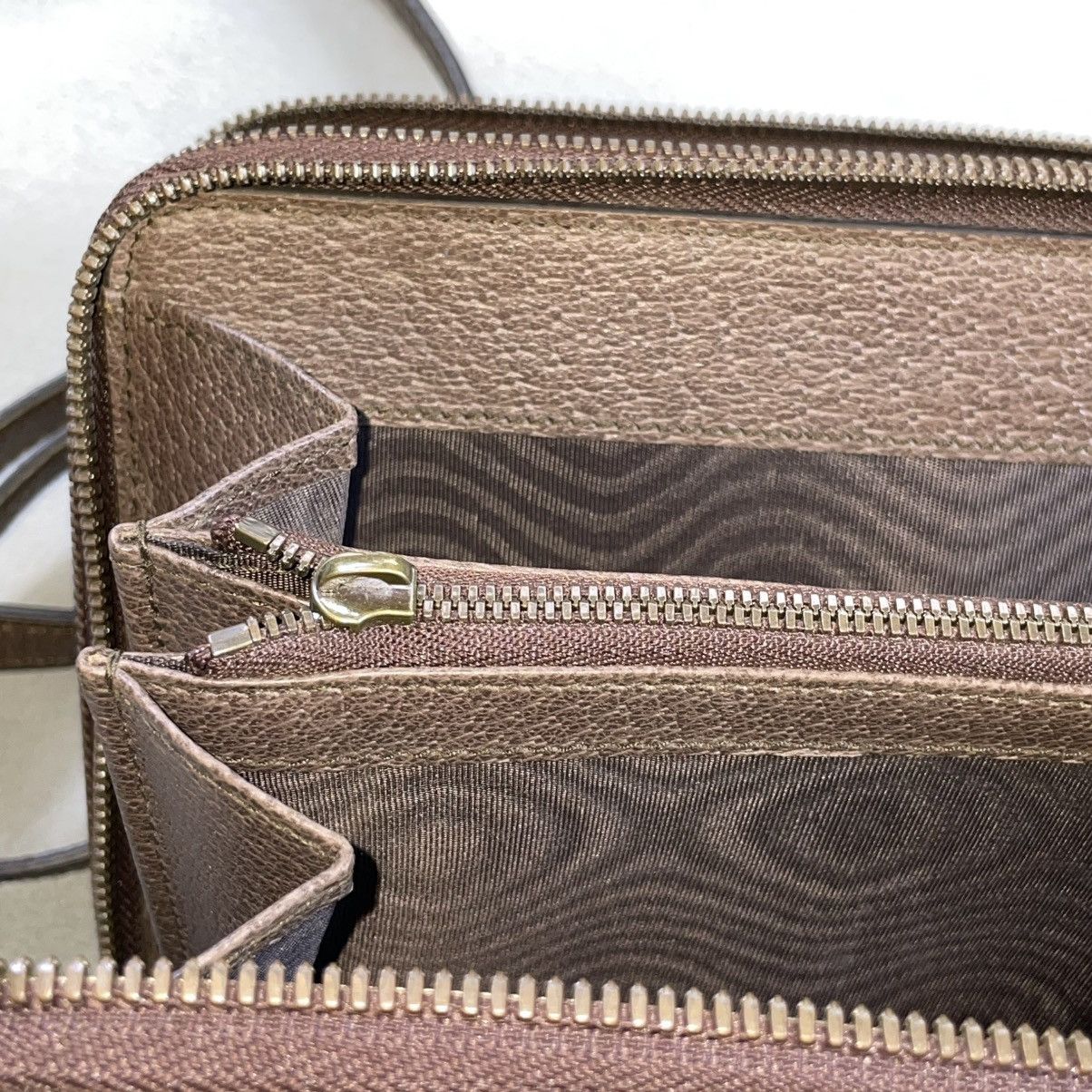 Gucci Ophidia Double Zip Crossbody Bag GG Coated Canvas Small Size ONE SIZE - 15 Thumbnail
