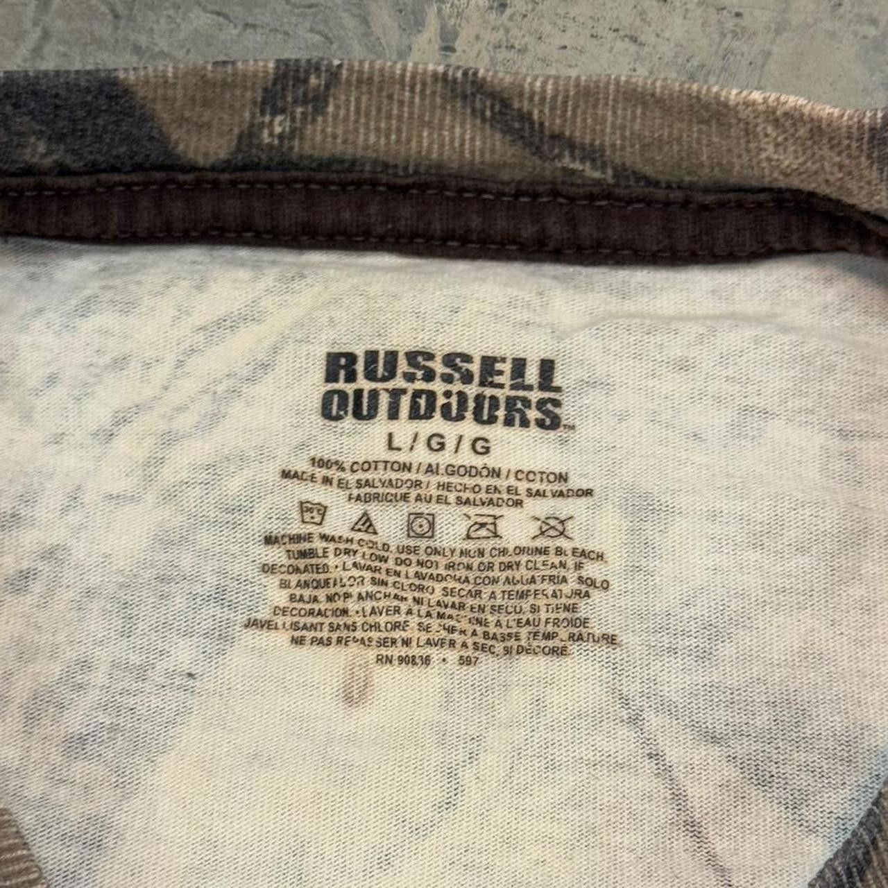 Russell Athletic × Vintage Vintage Y2K Russell Outdoors Realtree Camo T-Shirt Size US L / EU 52-54 / 3 - 5 Thumbnail