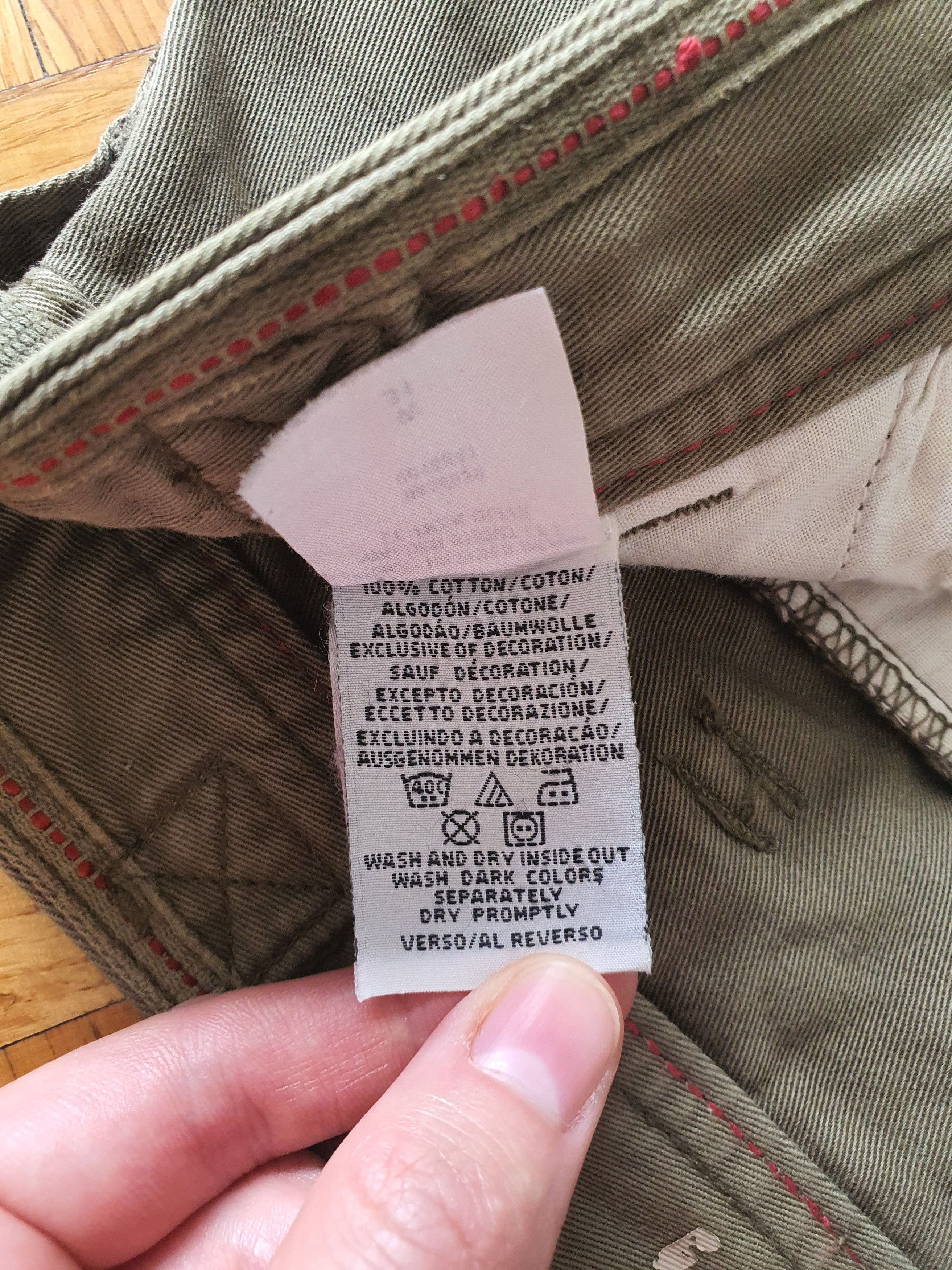 Tommy Hilfiger Hilfiger Denim - Vintage (00s) Olive Green Cargo Shorts Size US 31 - 7 Thumbnail