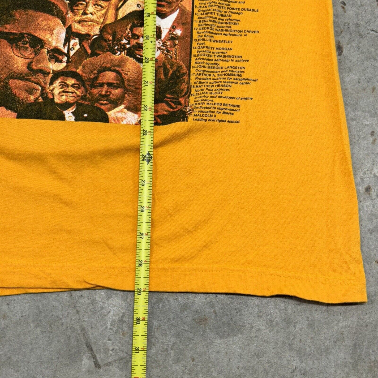 Rap Tees × Vintage Vintage 90s Black History into Focus Rap Tee Yellow T Shirt Size US L / EU 52-54 / 3 - 8 Thumbnail