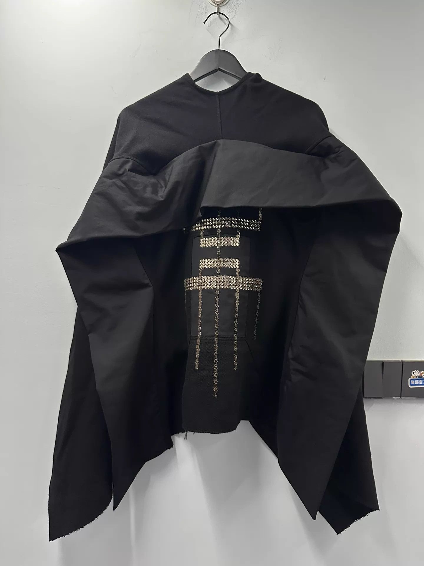 Rick Owens Rick Owens Sequin Embroidered Sleeveless Wool Cape Coat 42 Size M / US 6-8 / IT 42-44 - 1 Thumbnail