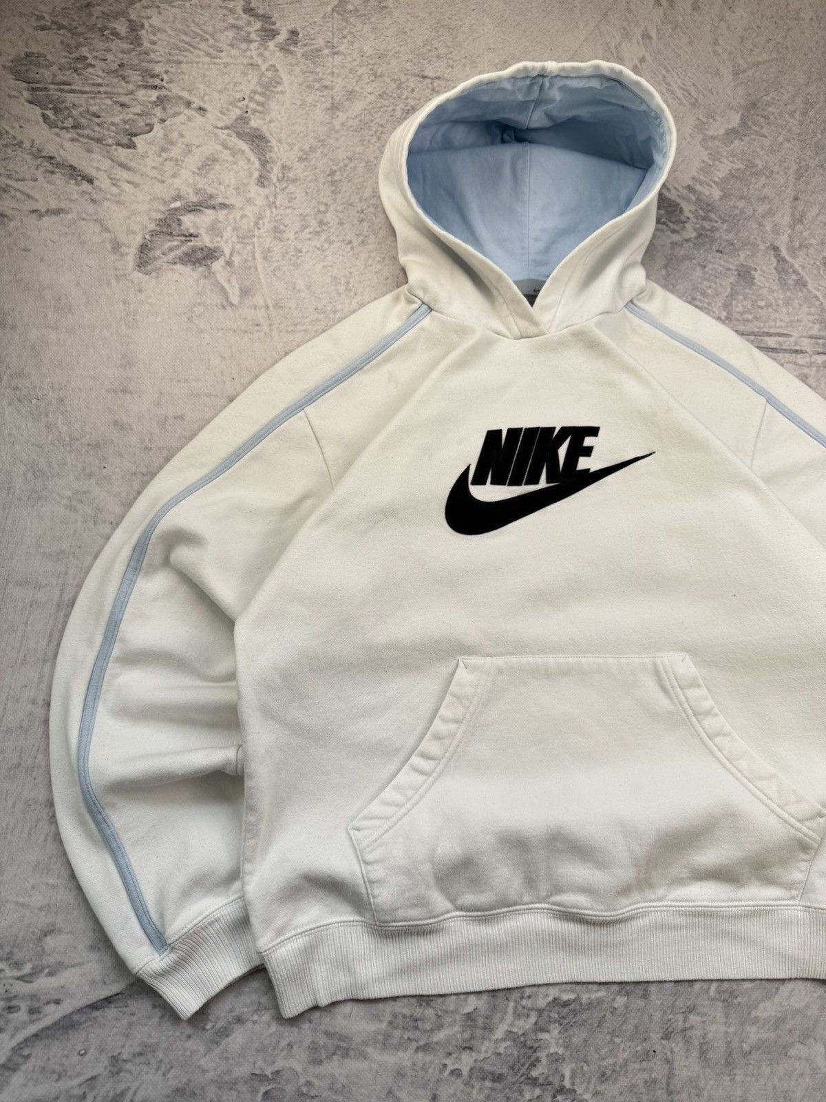 Nike × Vintage NIKE VINTAGE CENTER LOGO OVERSIZE BOXY HOODIE Size US M / EU 48-50 / 2 - 2 Thumbnail