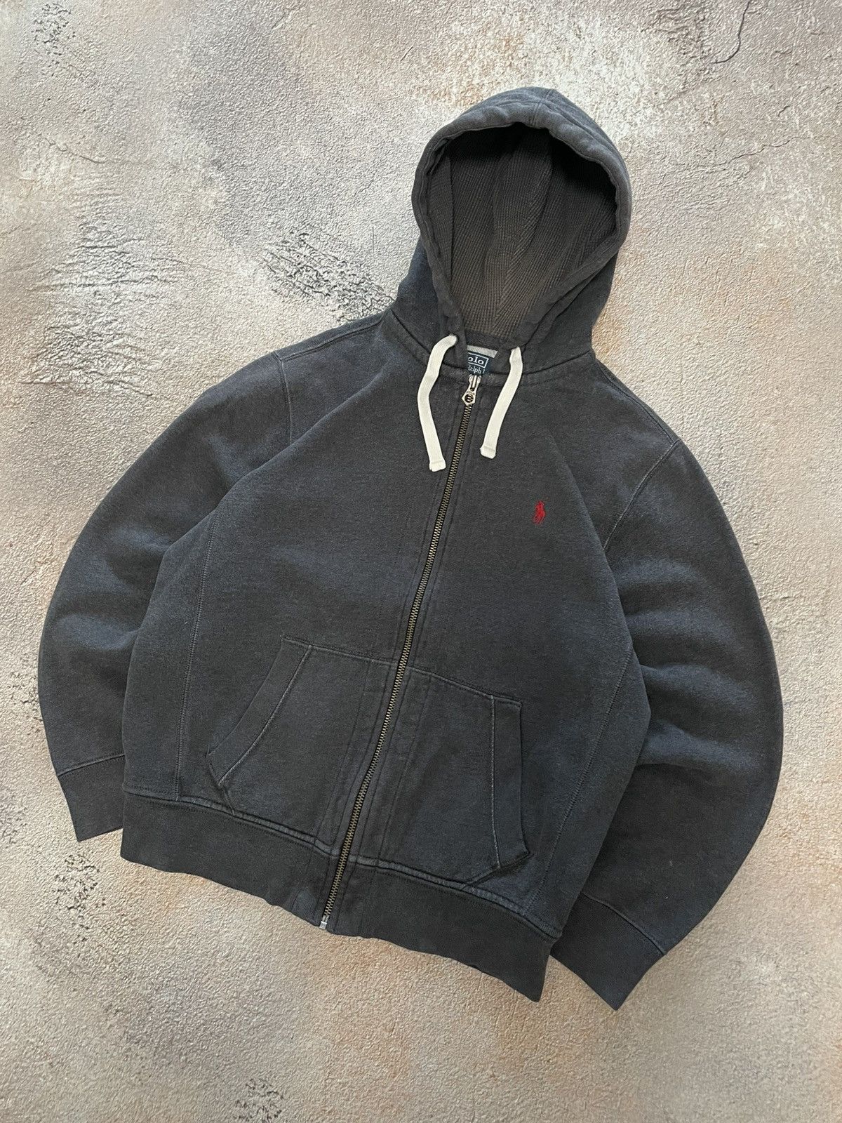 Polo Ralph Lauren Vintage Polo Ralph Lauren Full Zip Heavy Cotton Hoodie Size US M / EU 48-50 / 2 - 2 Thumbnail
