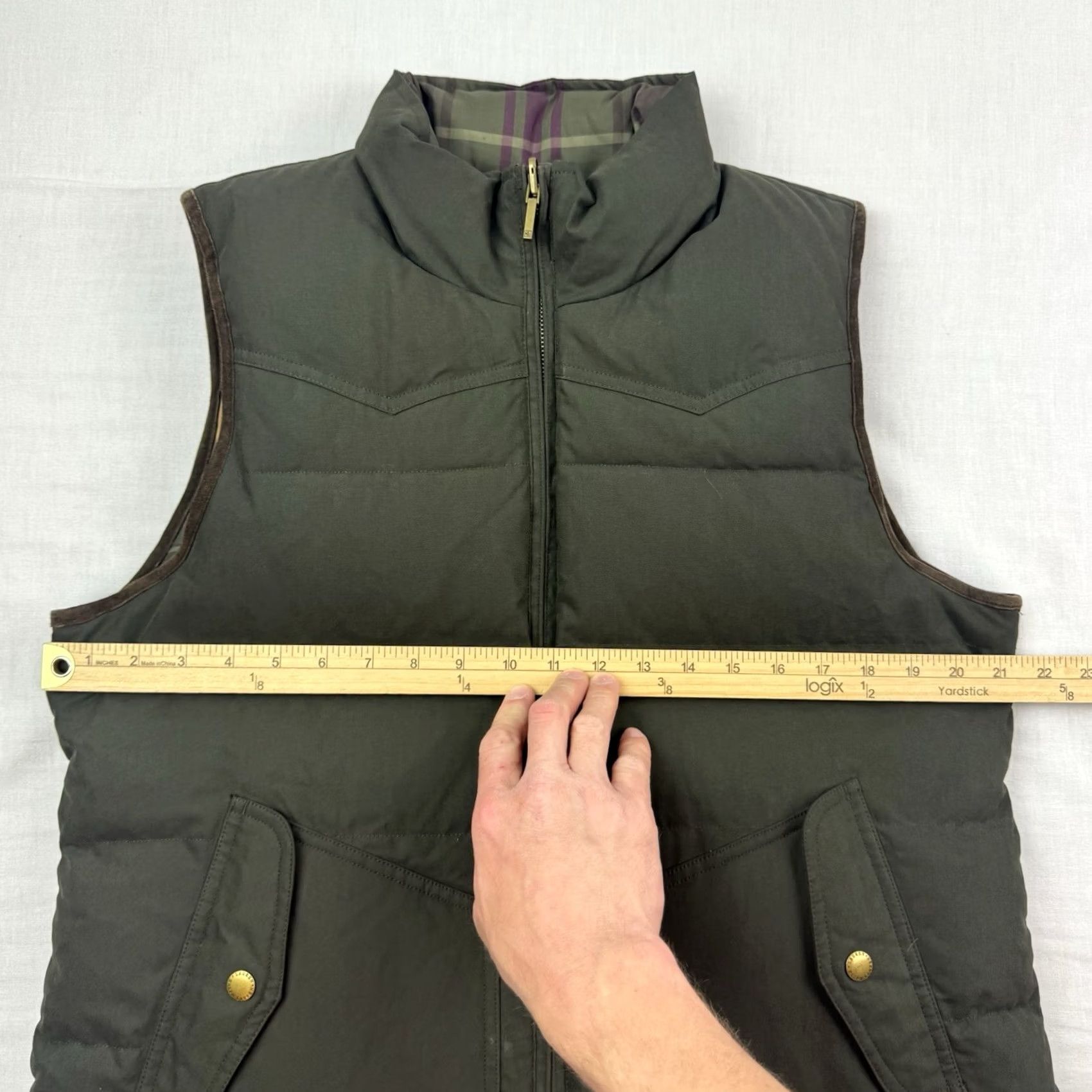 Ralph Lauren VINTAGE Lauren Ralph Lauren Puffer Vest Womens Large Reversible Down Filled Green 90s Y2K Preppy Mens Womens Boys Girls Size L / US 10 / IT 46 - 5 Thumbnail