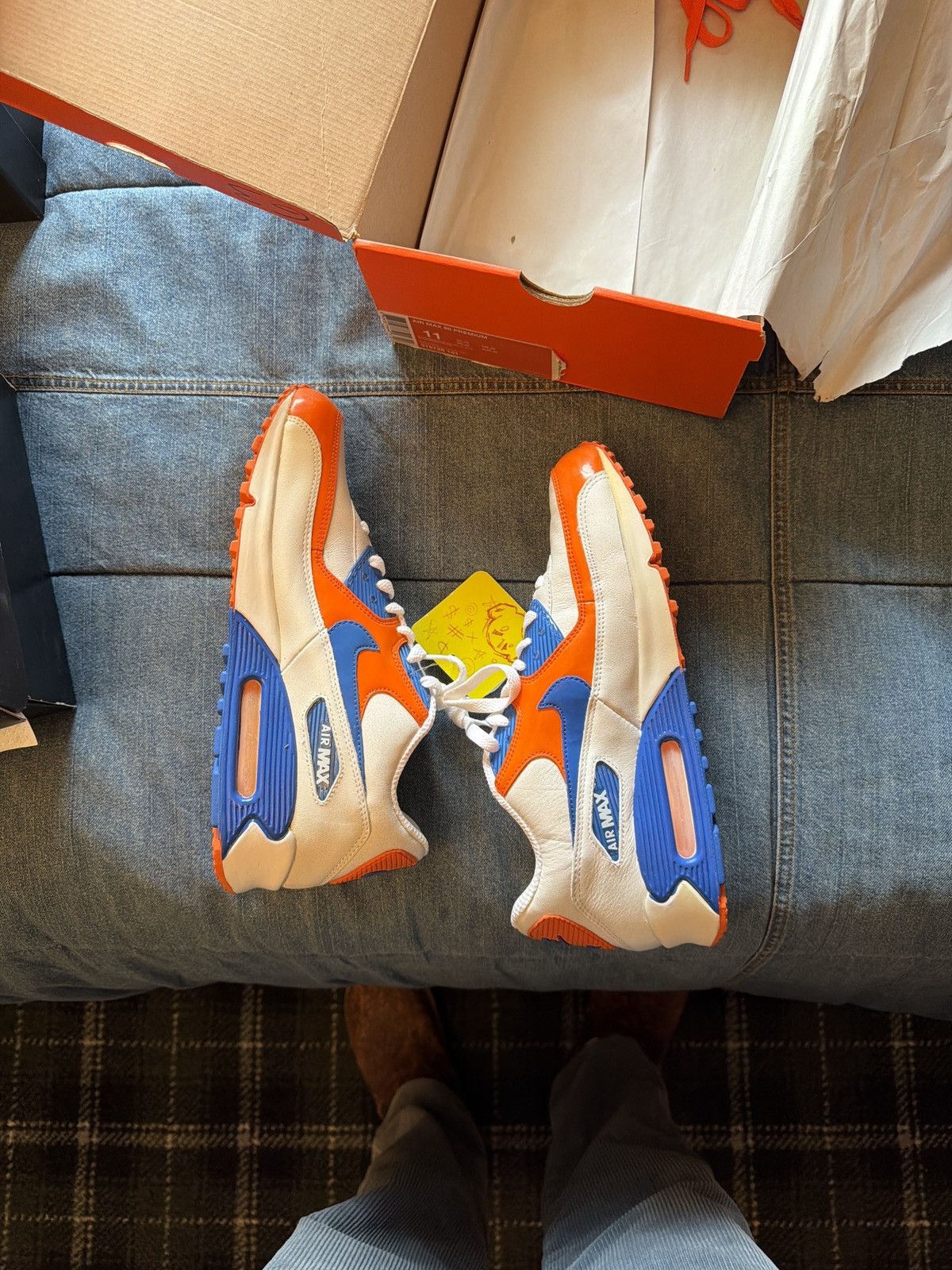 Nike Nike air max 90 Premium “Elmer’s Glue” Size US 11 / EU 44 - 2 Thumbnail