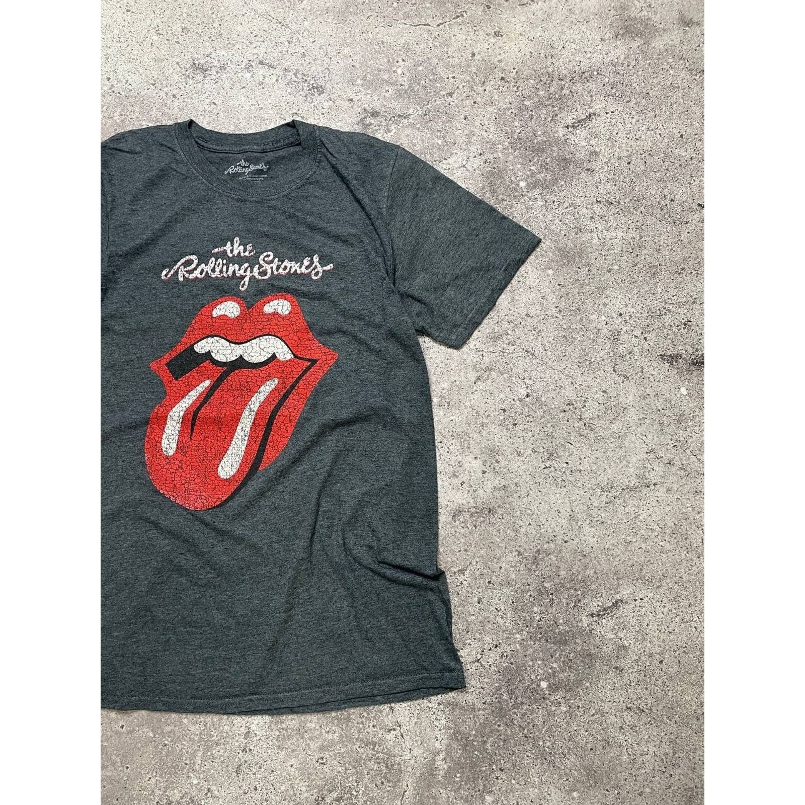 Band Tees Vintage The Rolling Stones Tongue Logo T-Shirt Gray Size S Size US S / EU 44-46 / 1 - 3 Thumbnail