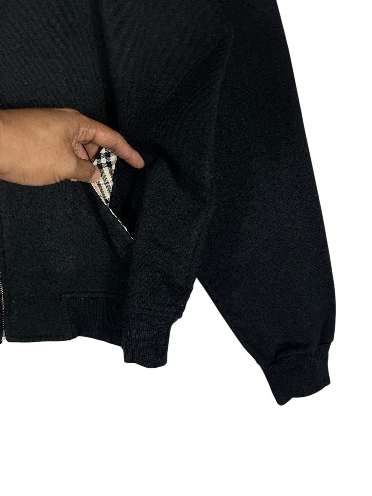 Burberry Vintage Burberry London Bomber Jacket Zip Sweatshirt Size US L / EU 52-54 / 3 - 6 Thumbnail
