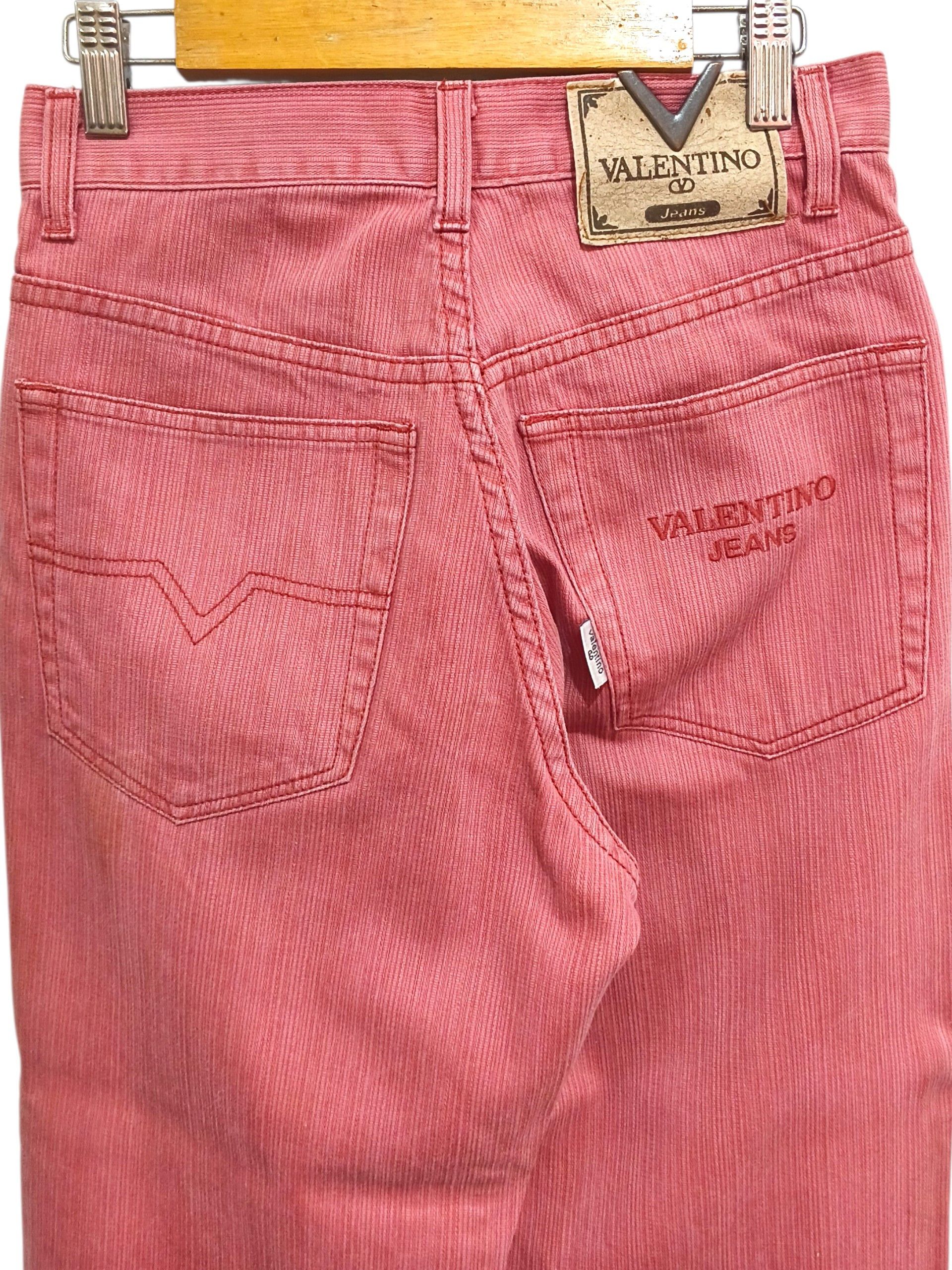 Valentino Vintage Valentino Jeans Straight Fit Pink Denim Size 26" / US 2 / IT 38 - 4 Thumbnail