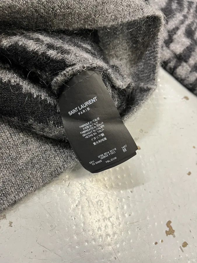 Saint Laurent Paris AW2014 Saint Laurent Tiger Stripes Grey Mohair Sweater Size US S / EU 44-46 / 1 - 9 Thumbnail